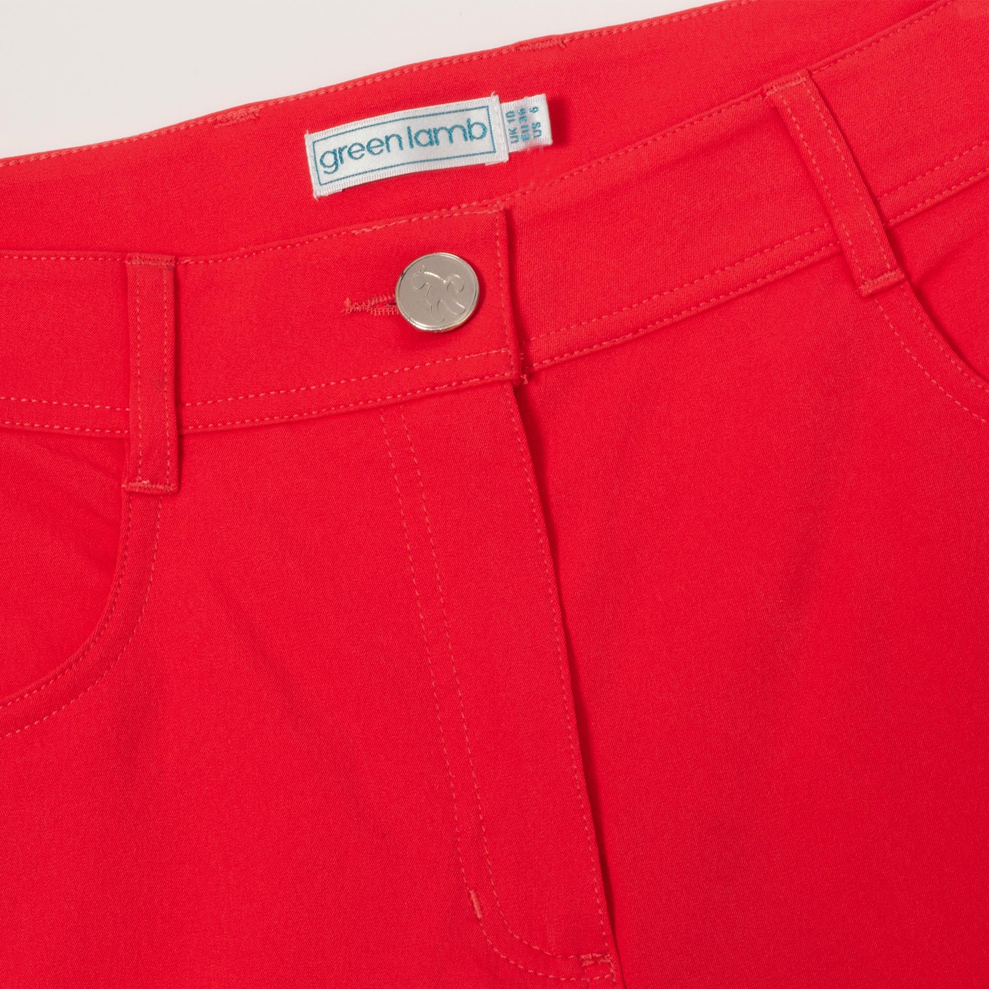 Green Lamb Nuala Ladies Golf Pedal Pushers Poppy