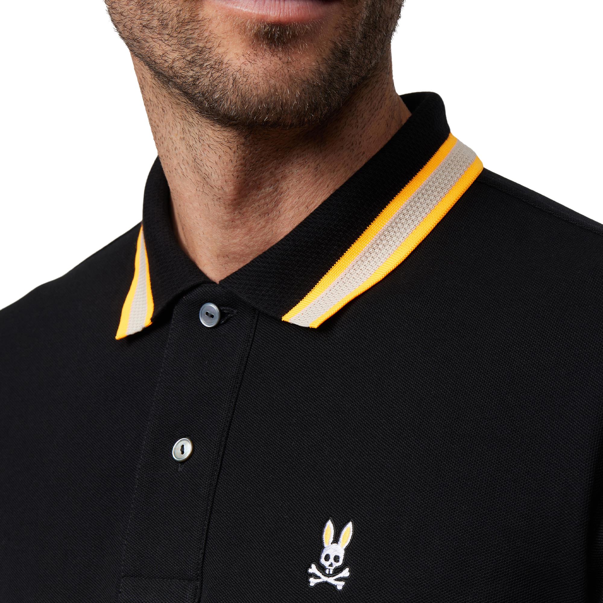 Psycho Bunny Woodstock Pique Polo Black