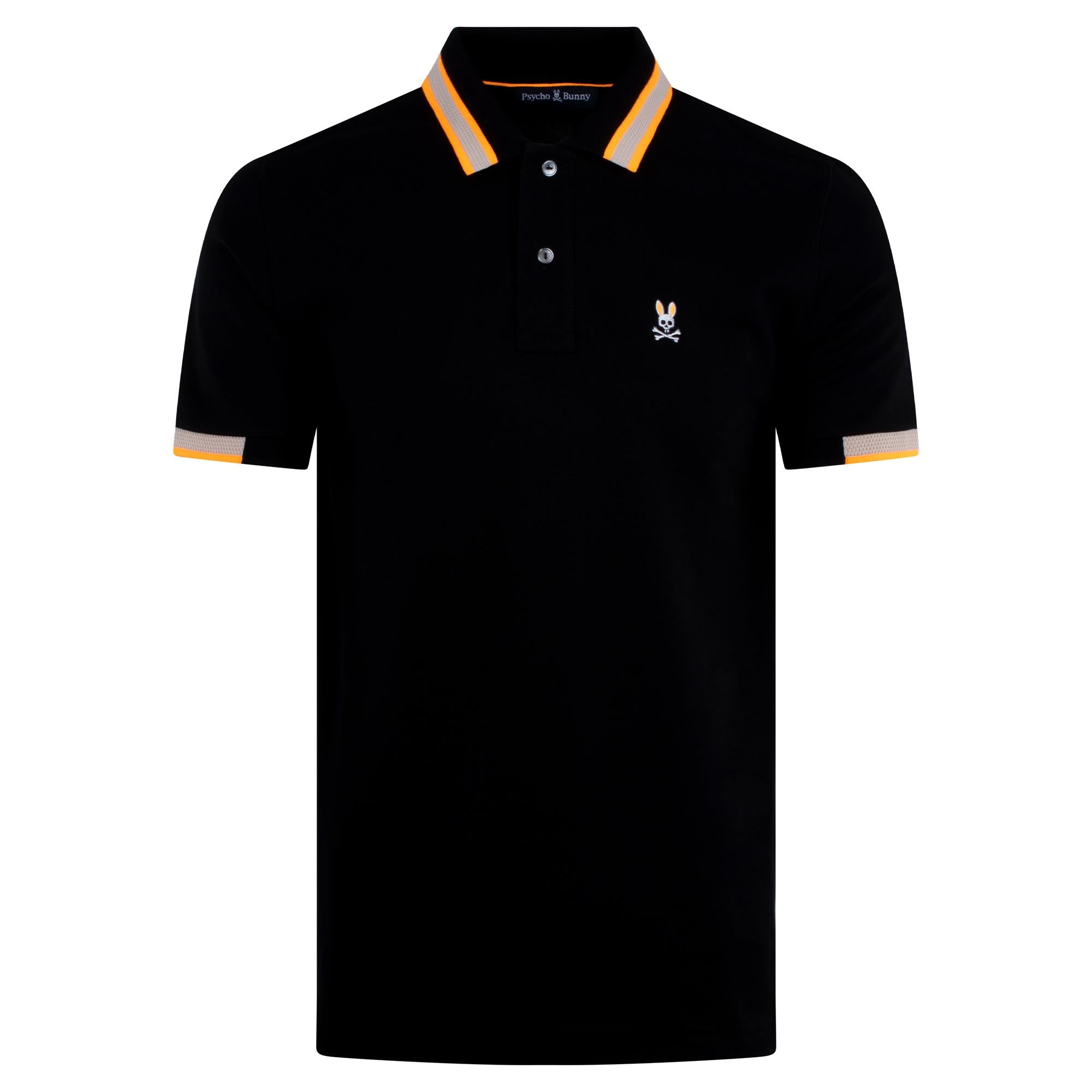 Psycho Bunny Woodstock Pique Polo Black