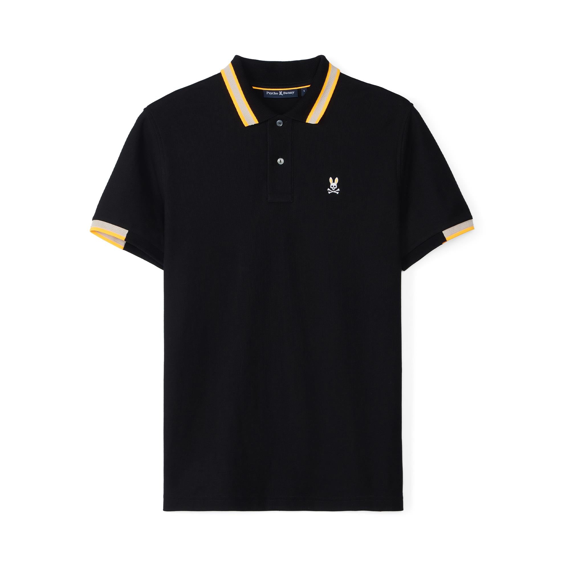 Psycho Bunny Woodstock Pique Polo Black