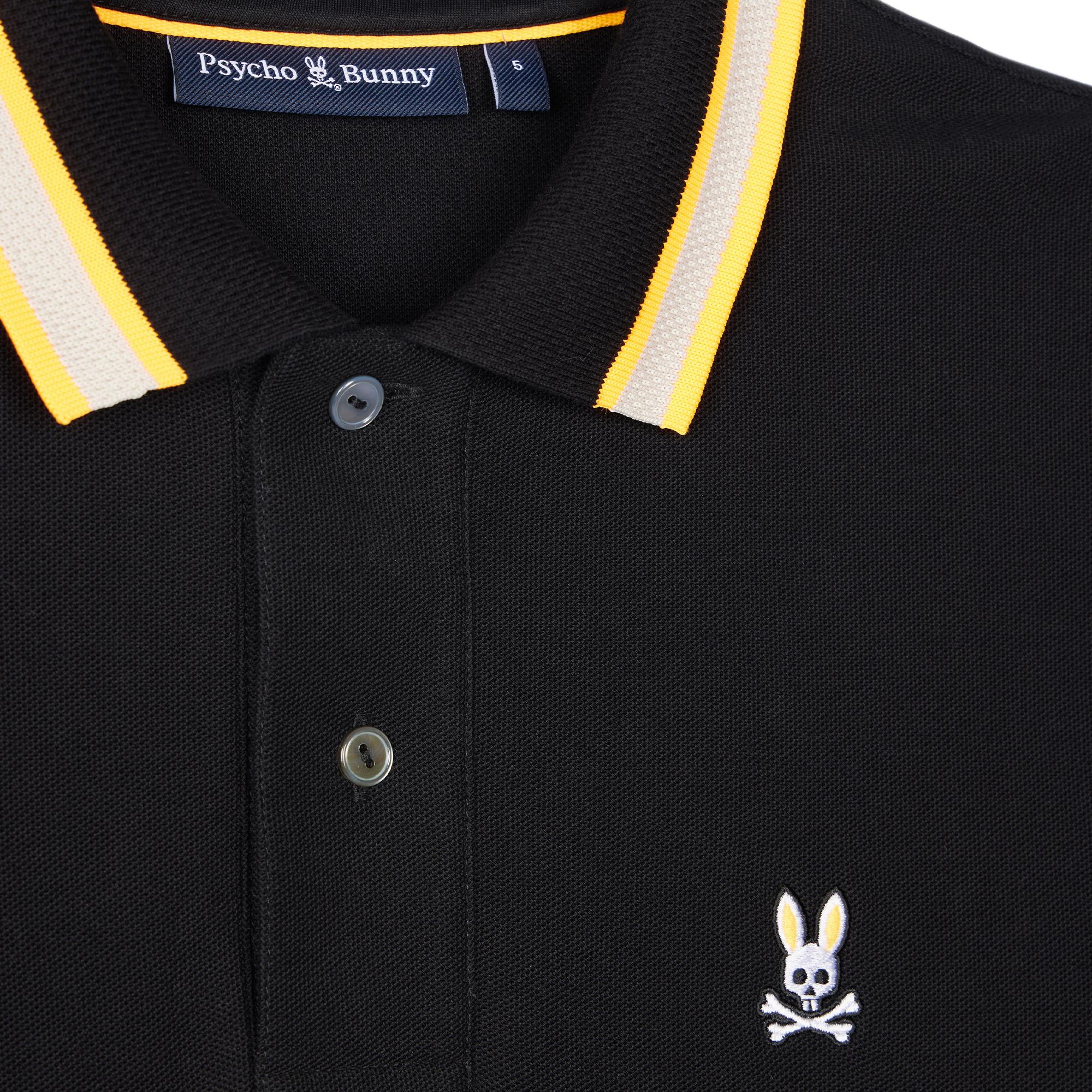 Psycho Bunny Woodstock Pique Polo Black