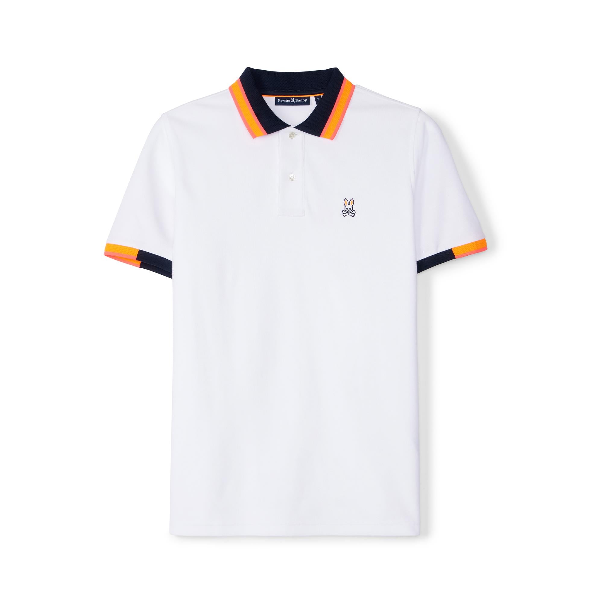 Psycho Bunny Woodstock Pique Polo White
