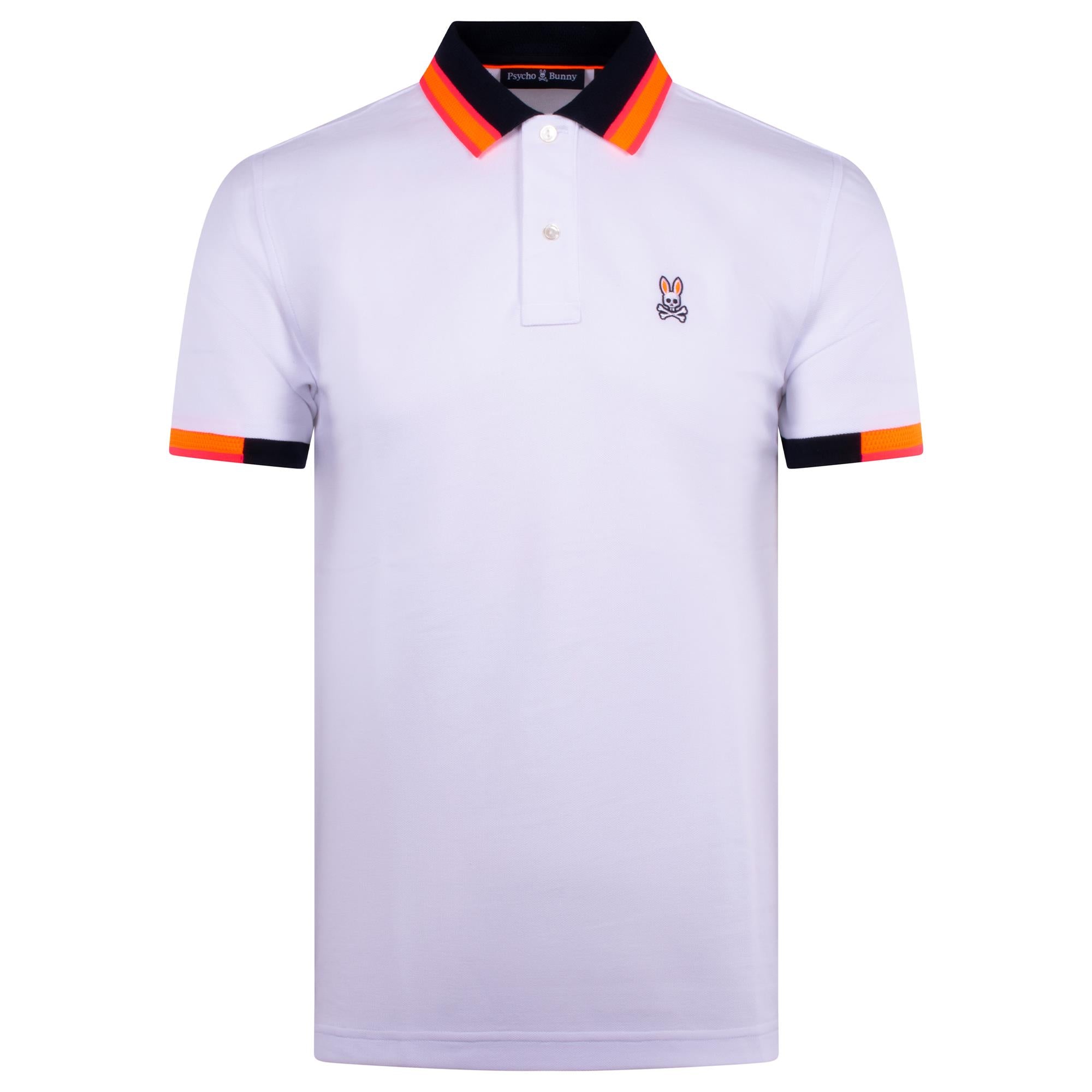 Psycho Bunny Woodstock Pique Polo White