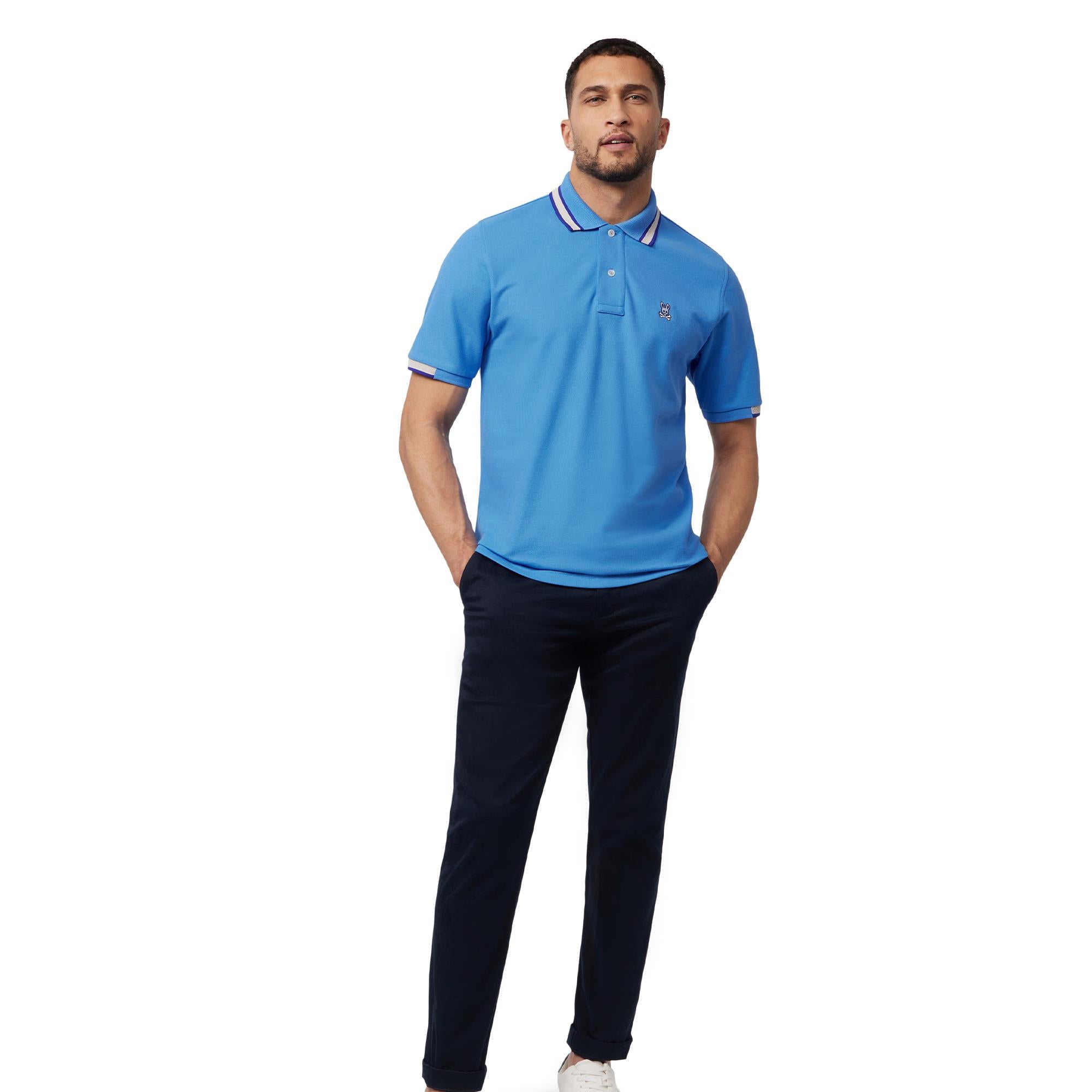 Psycho Bunny Woodstock Pique Polo Marina