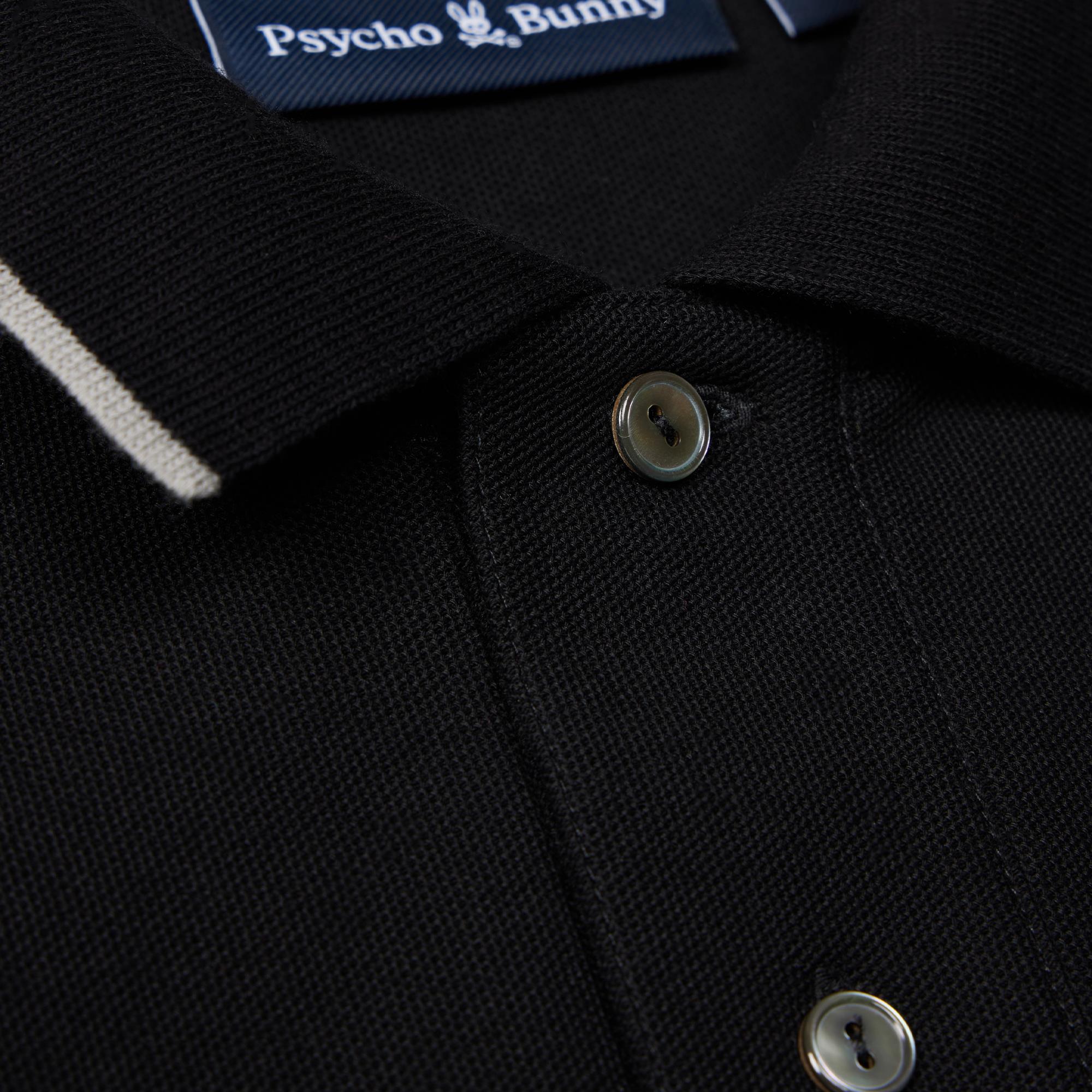Psycho Bunny Troy Pique Polo Black