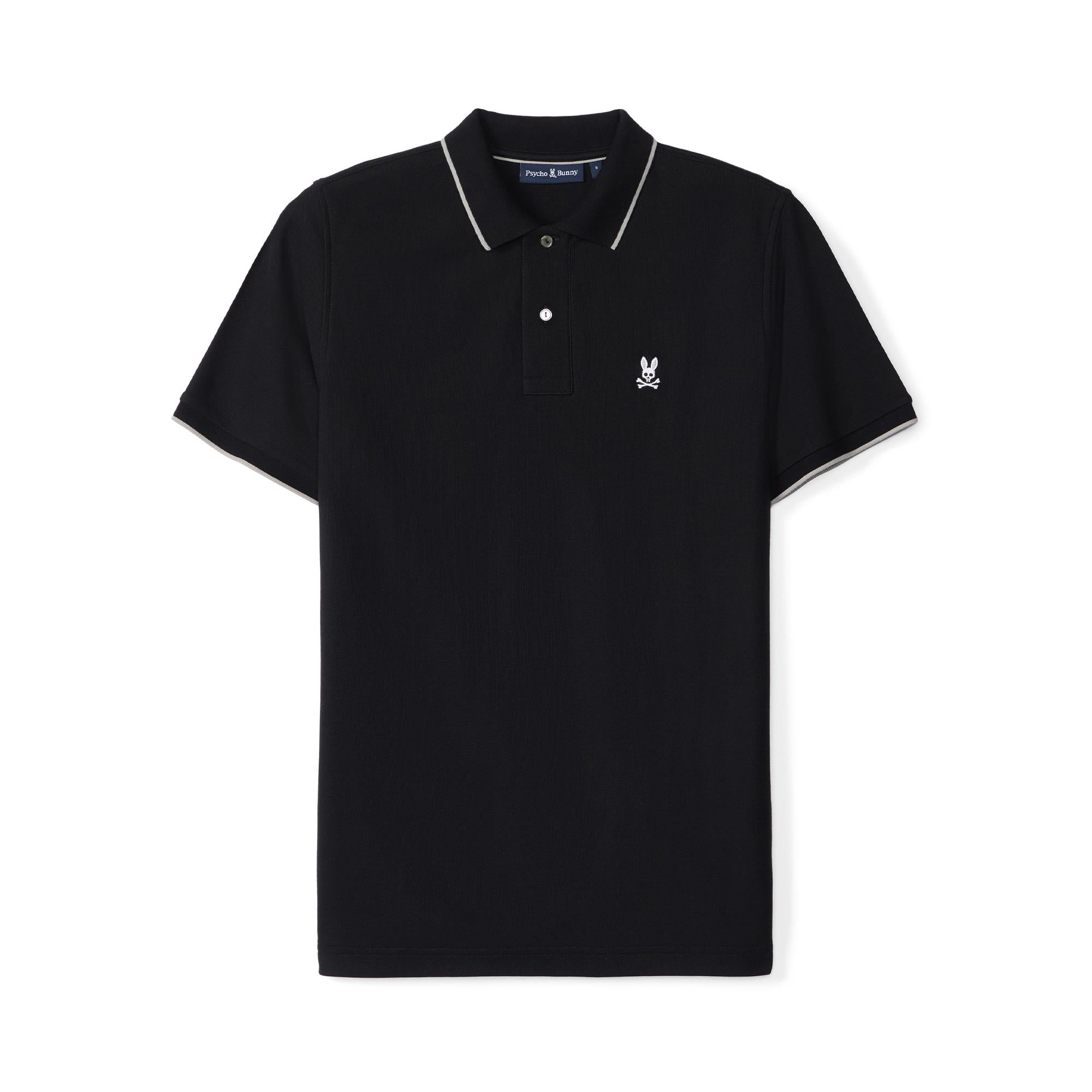 Psycho Bunny Troy Pique Polo Black