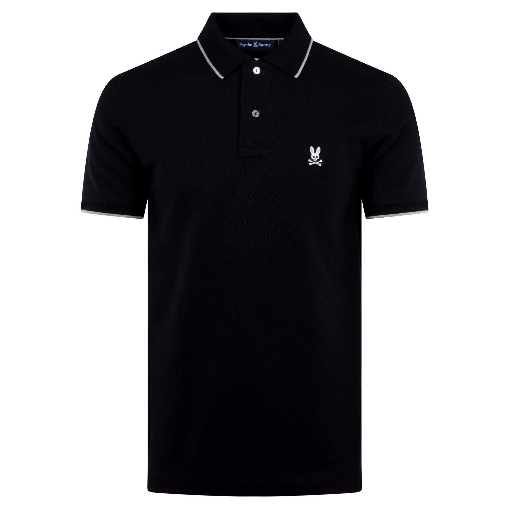 Psycho Bunny Troy Pique Polo Black