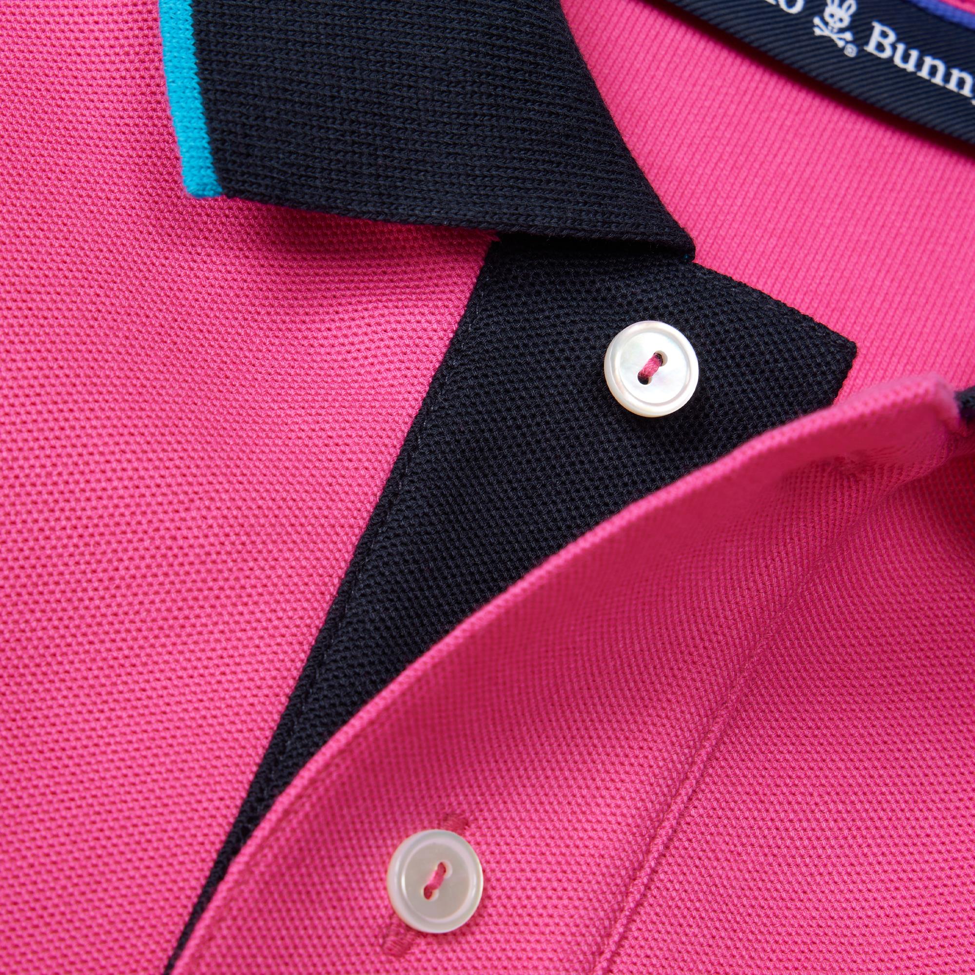 Psycho Bunny Troy Pique Polo Fuchsia Purple