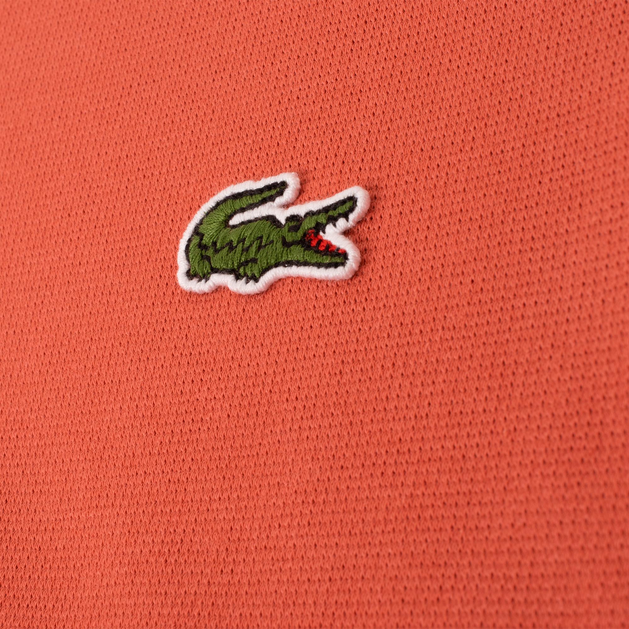 Mens Lacoste Poly Cotton Polo Shirt Sierra Red