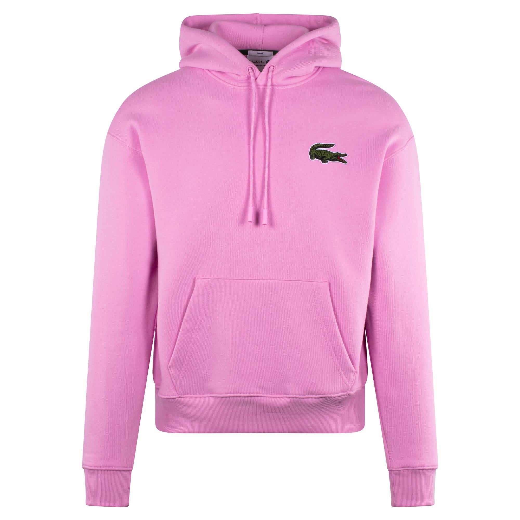 Mens Lacoste Sweat Hoodie Pink