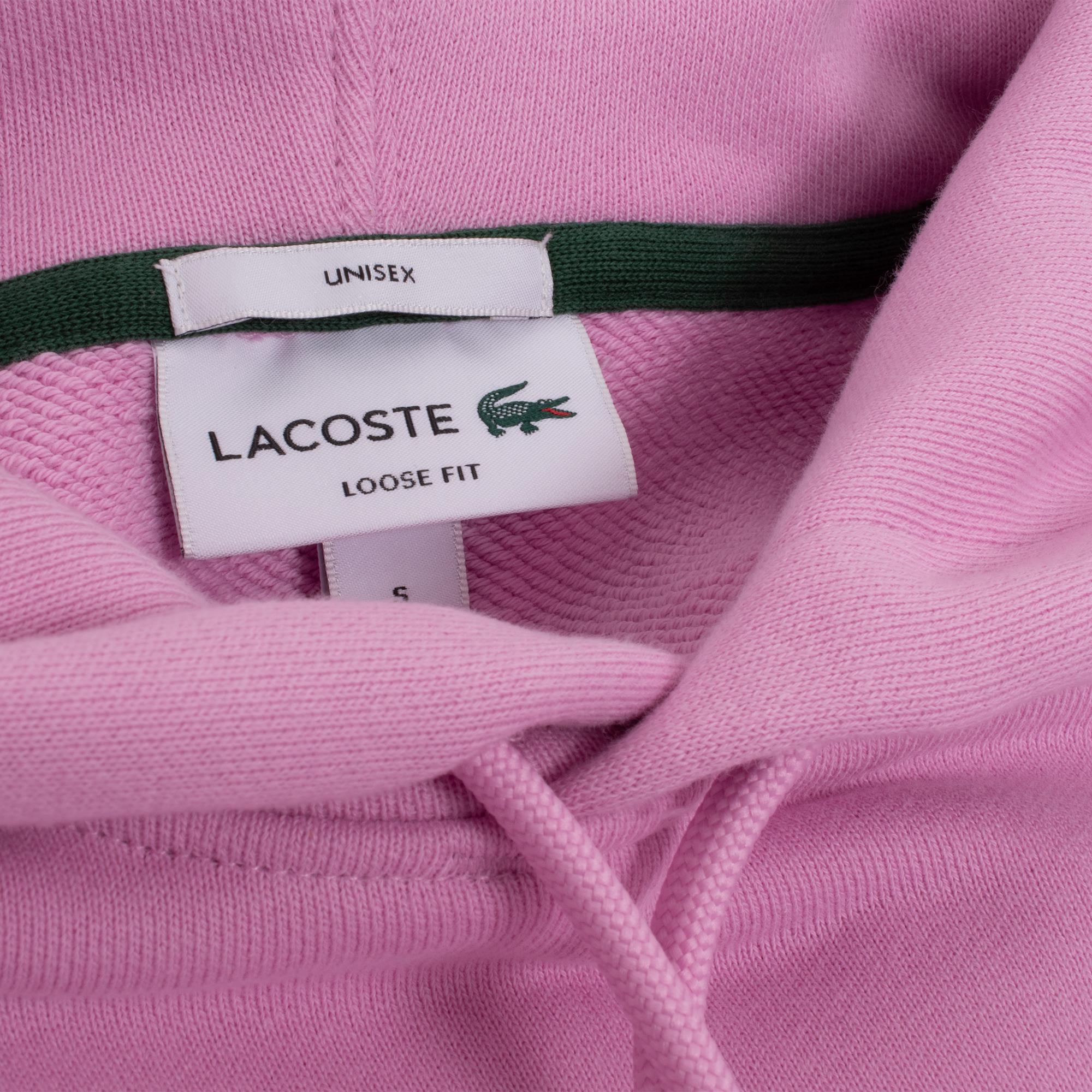 Mens Lacoste Sweat Hoodie Pink