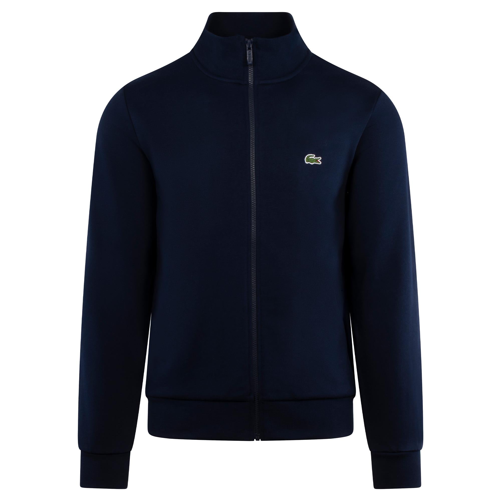 Lacoste Regular Fit Brushed Fleece Full Zip Sweatershirt Navy
