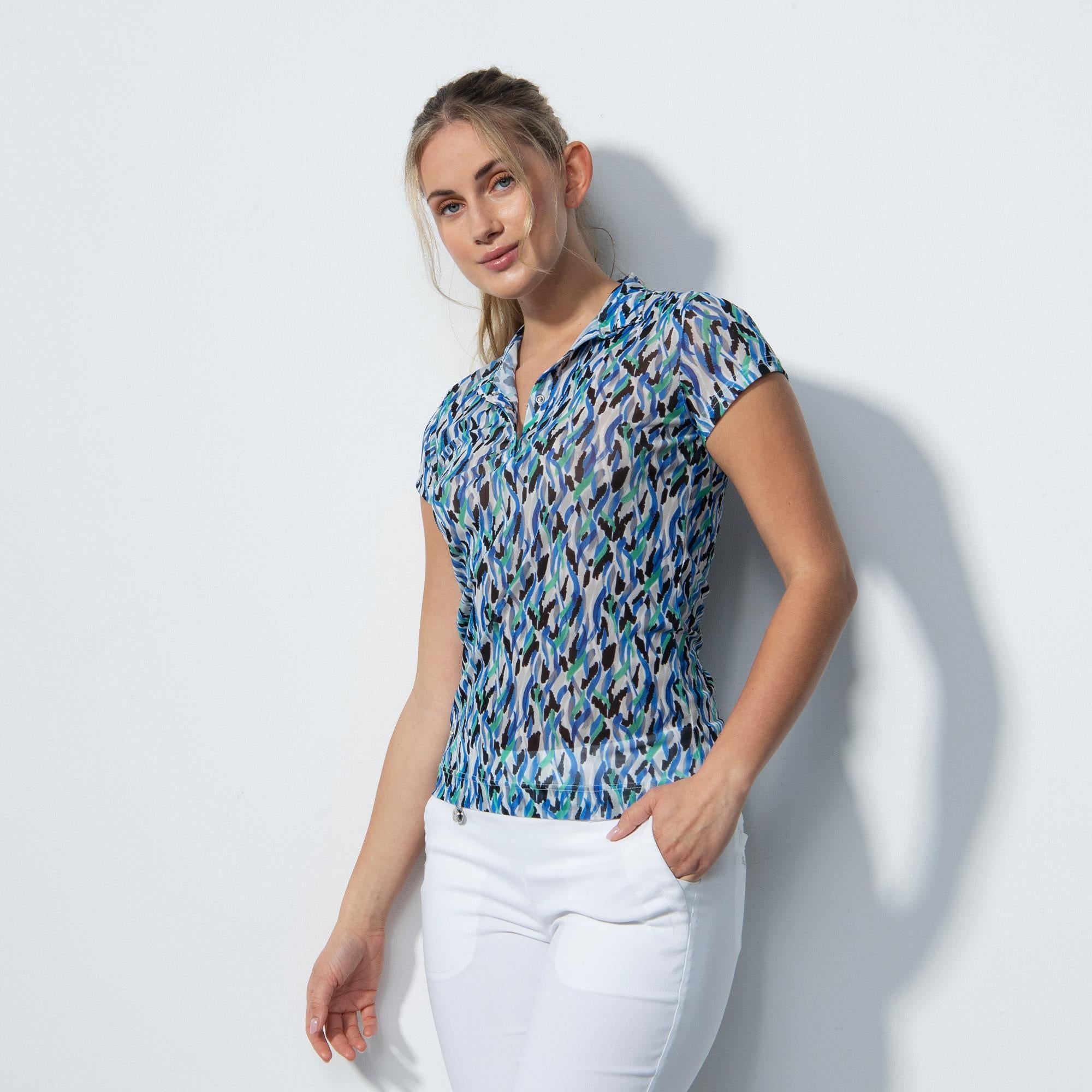 Daily Sports Digne Laides Golf Polo Shirt Abstract
