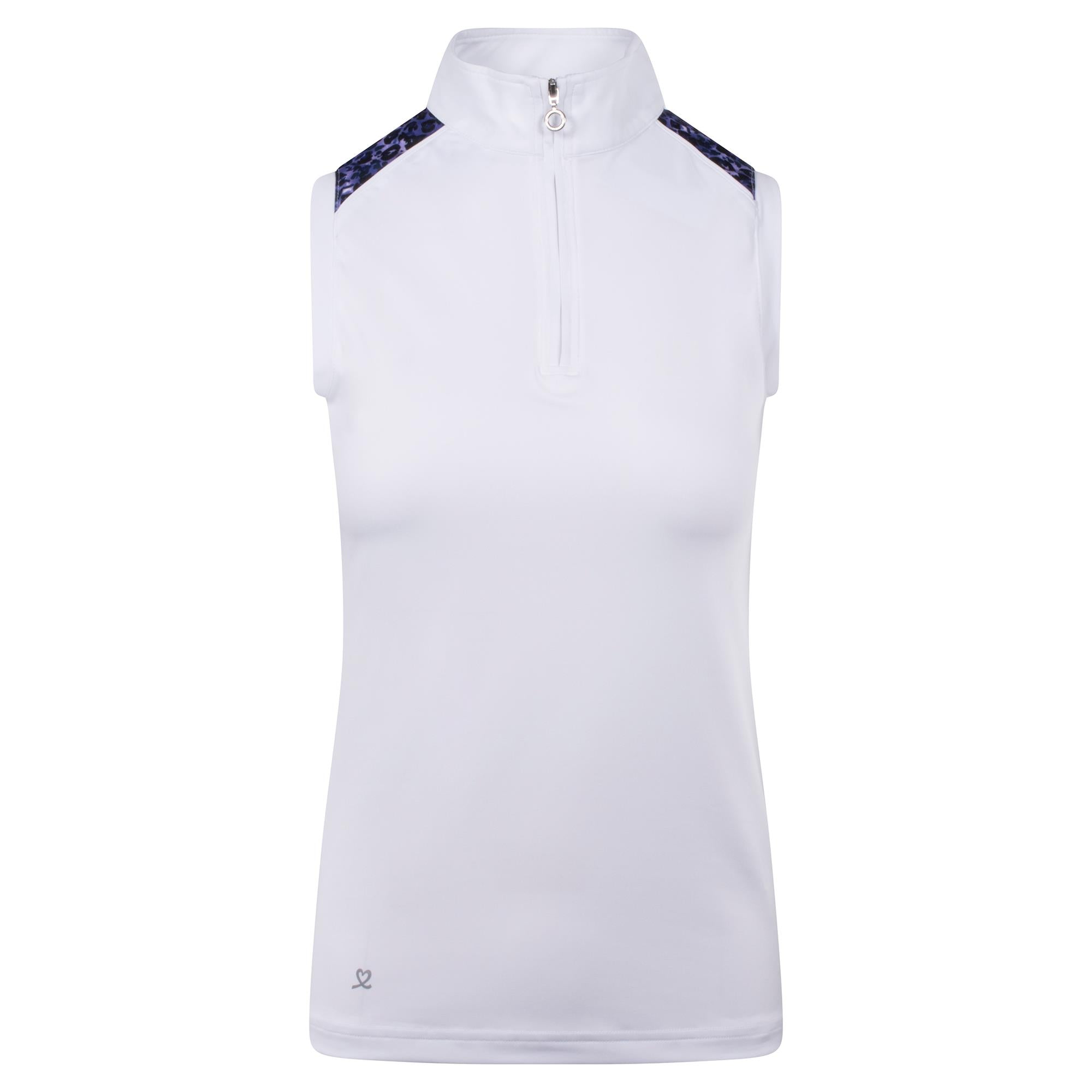 Daily Spsorts Andria Ladies Sleeveless Golf Polo Shirt White