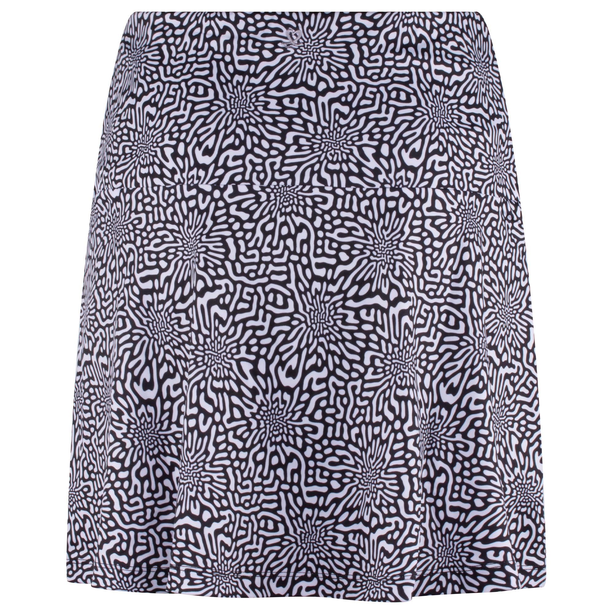 Daily Sports Kyoto Ladies Golf Skort Monochrome Black 45cm