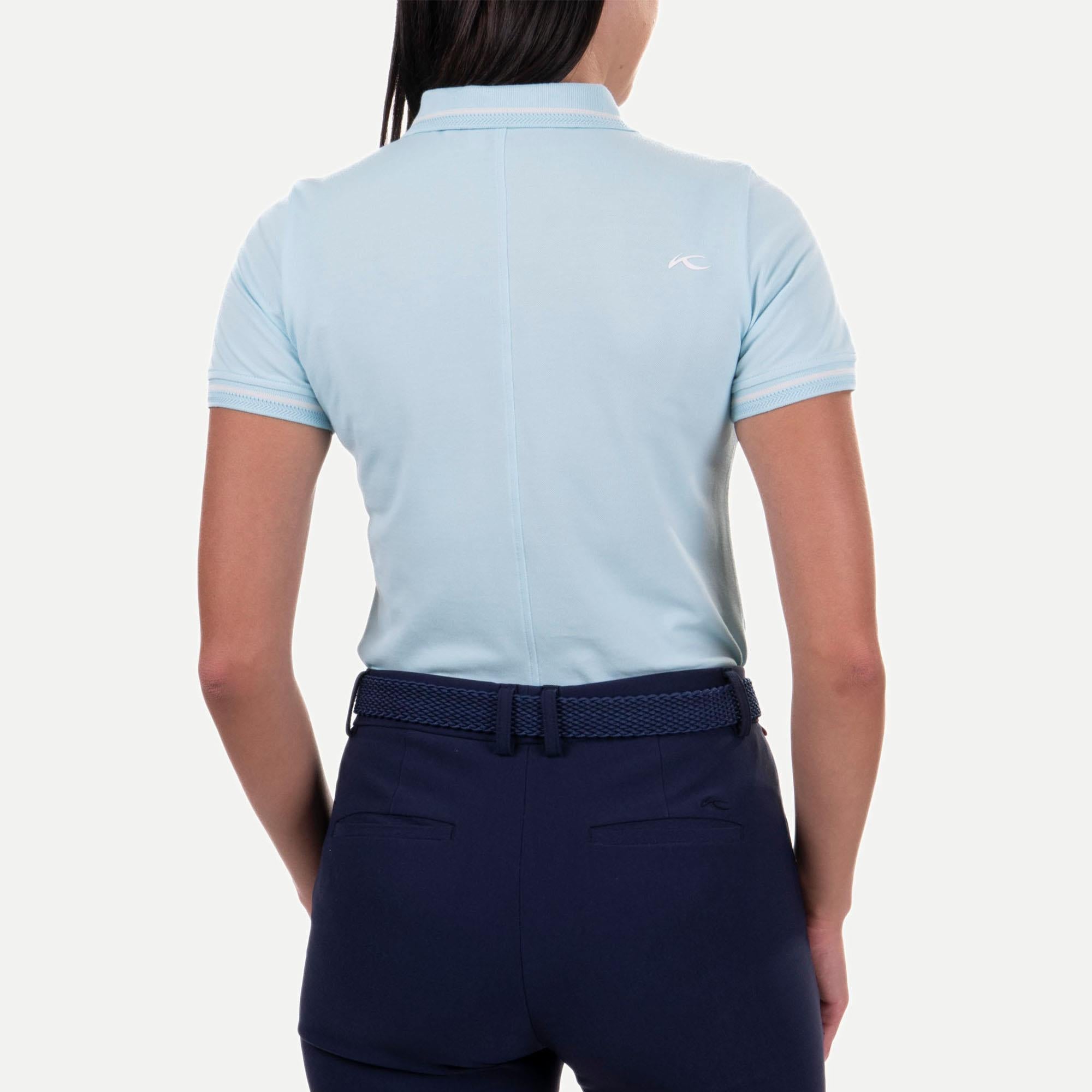 KJUS Sanna Ladies Golf Polo Shirt Icy Blue