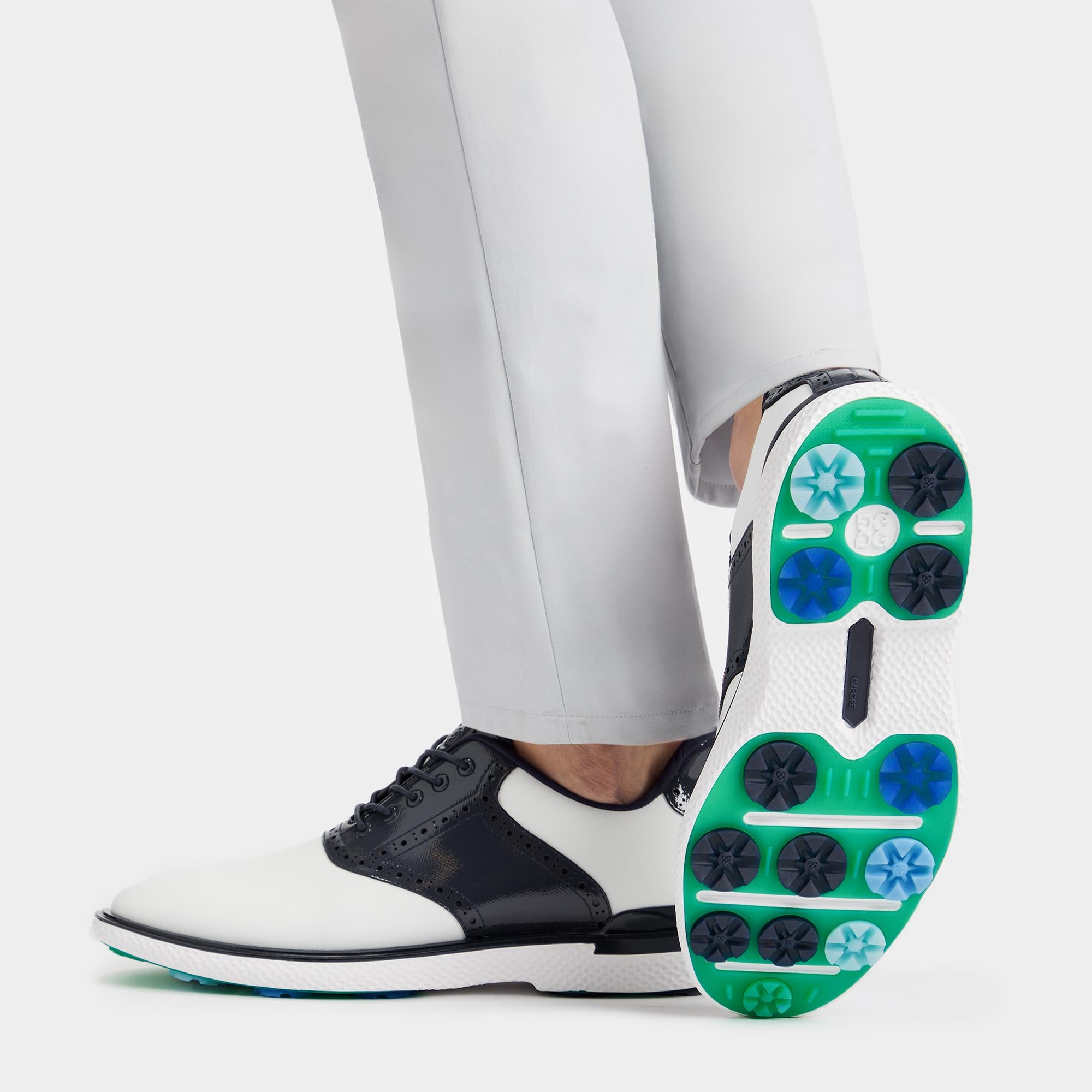 G/FORE Gallivan2r Mens Golf Shoe Snow/Twilight Saddle