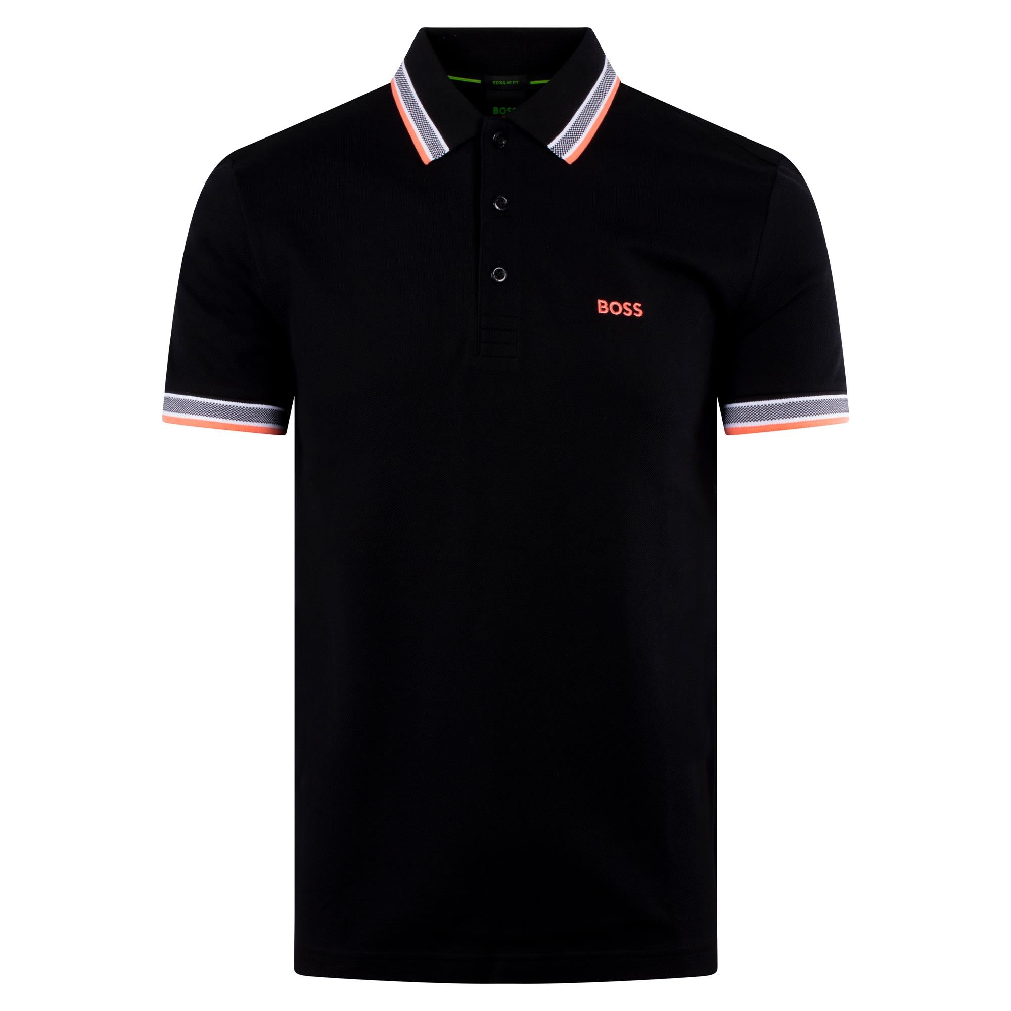 Boss Paddy Polo Shirt Black