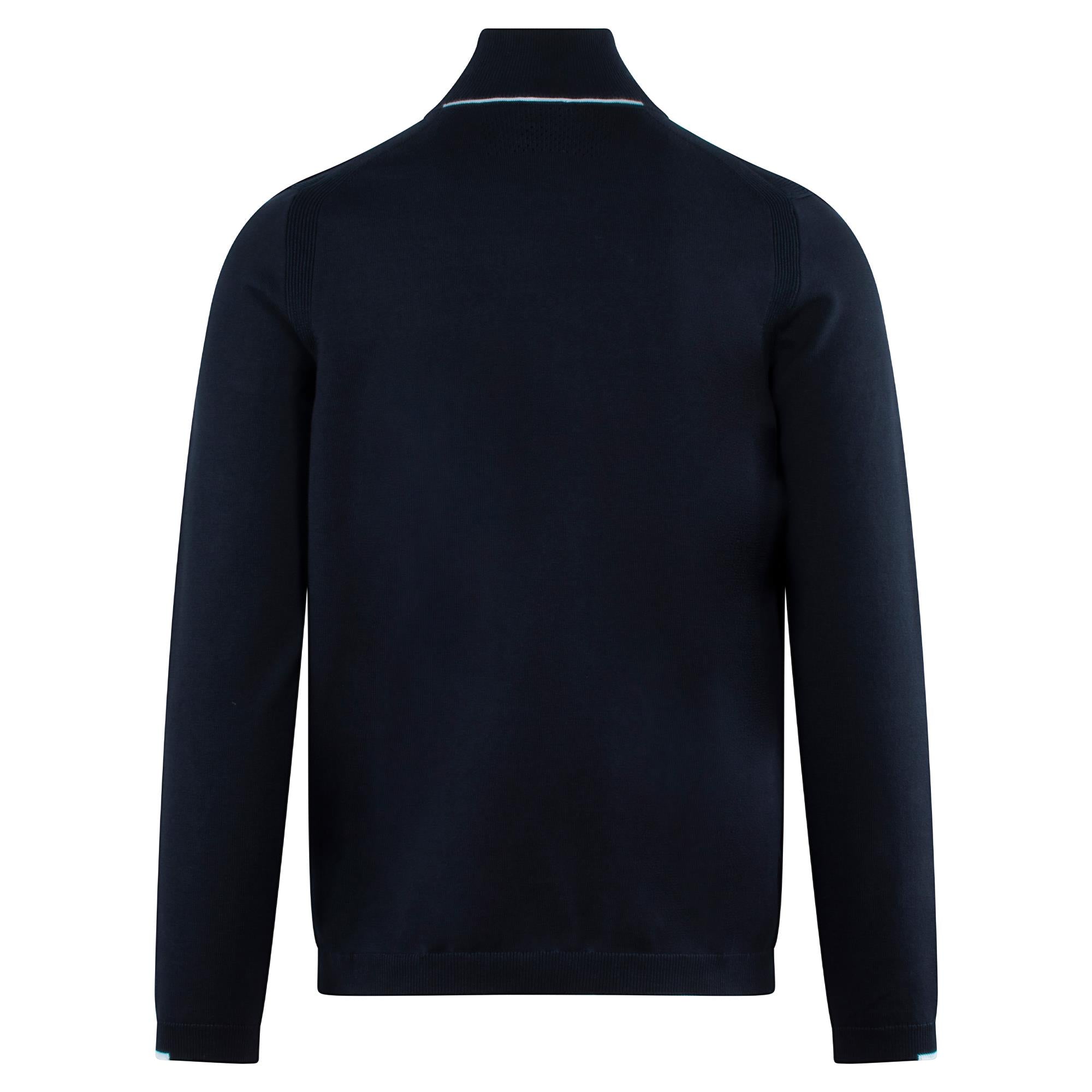 Boss Ever-X Quarter Zip Sweater Dark Blue