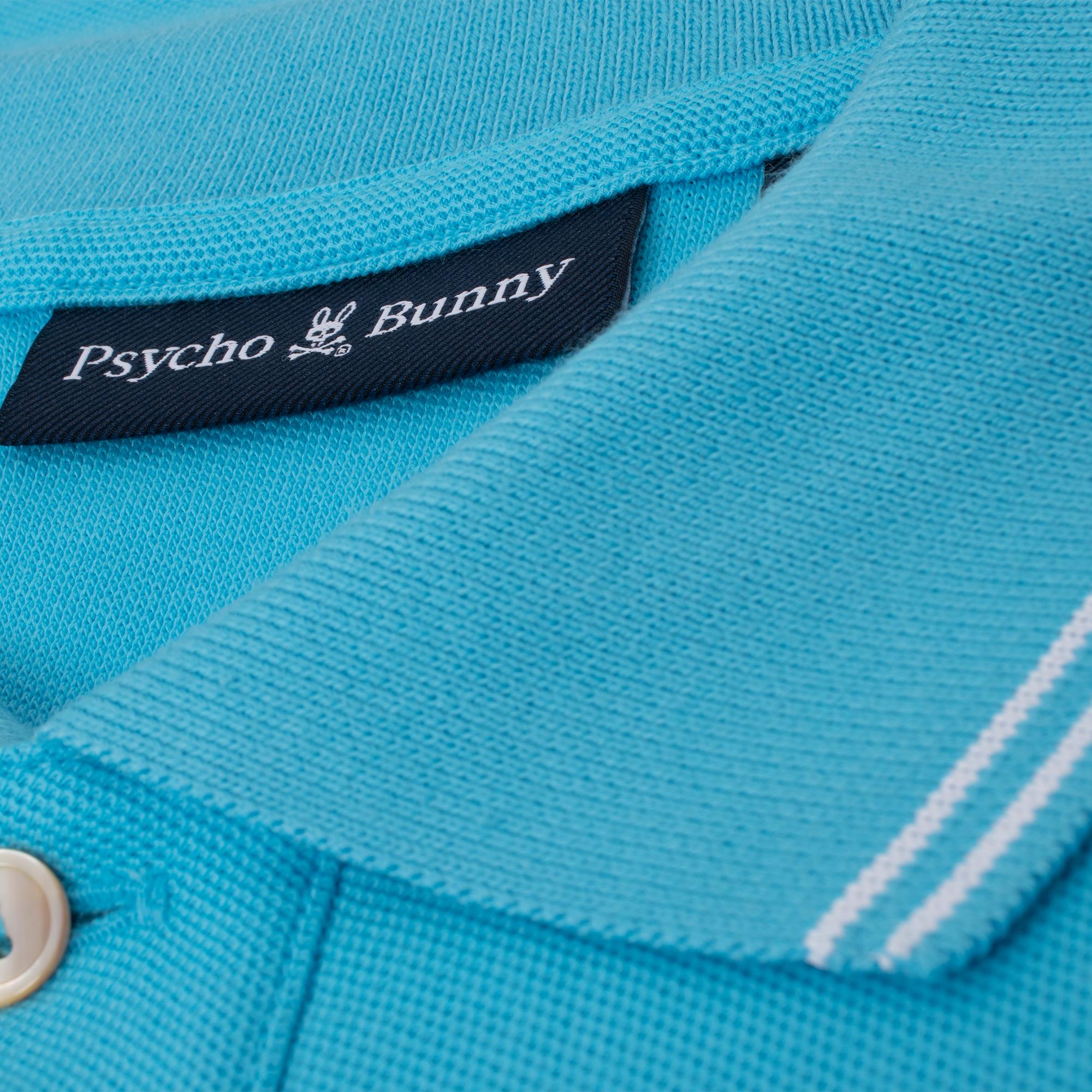 Psycho Bunny Logan Pique Polo Aquarius