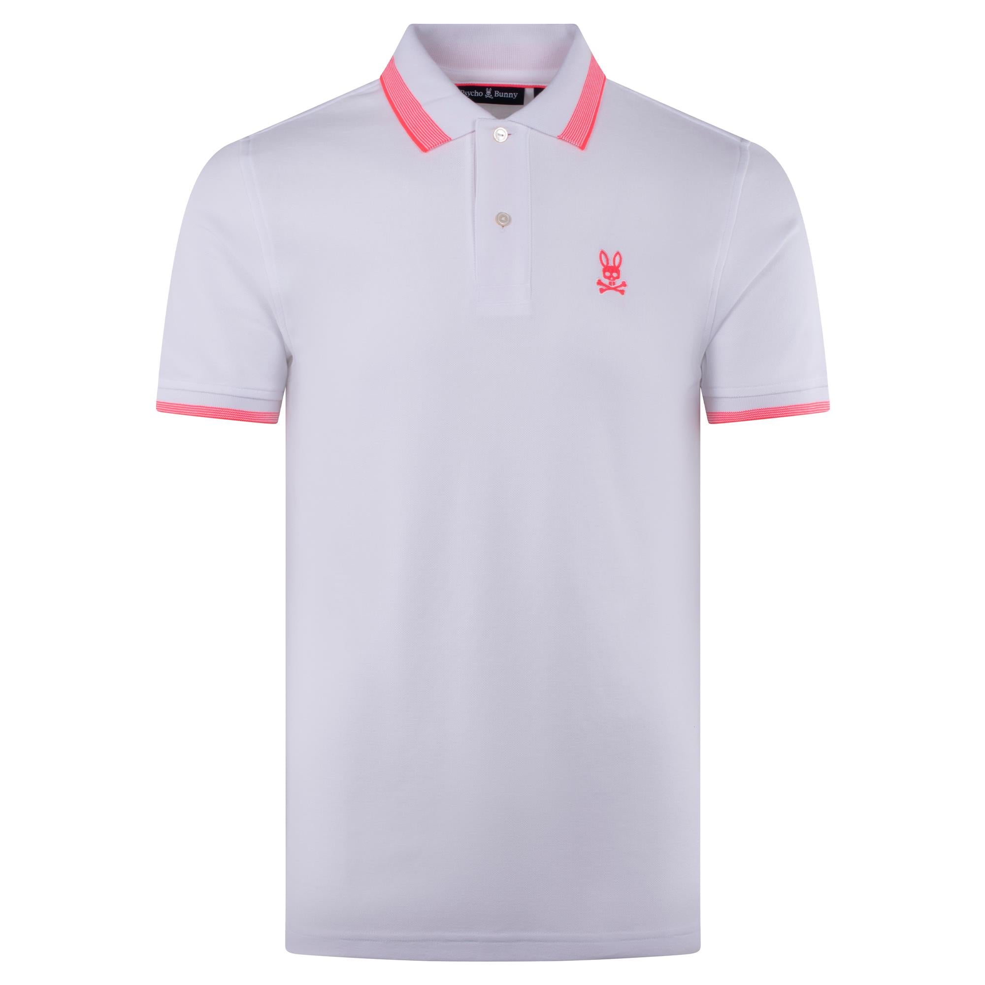 Psycho Bunny Queensbury Pique Polo White