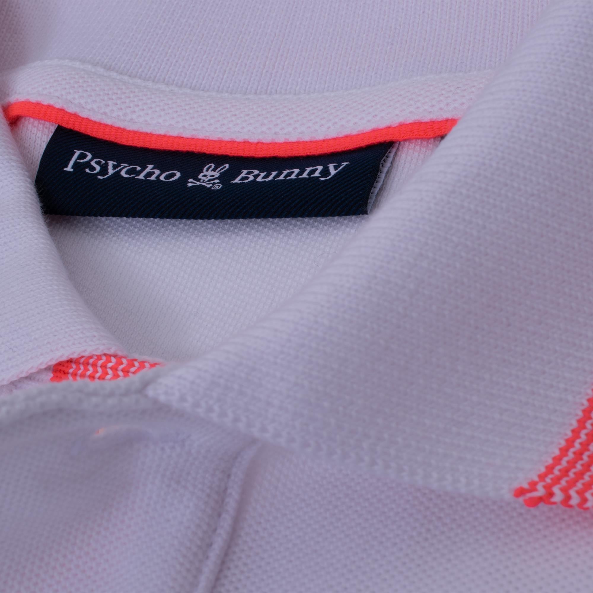 Psycho Bunny Queensbury Pique Polo White