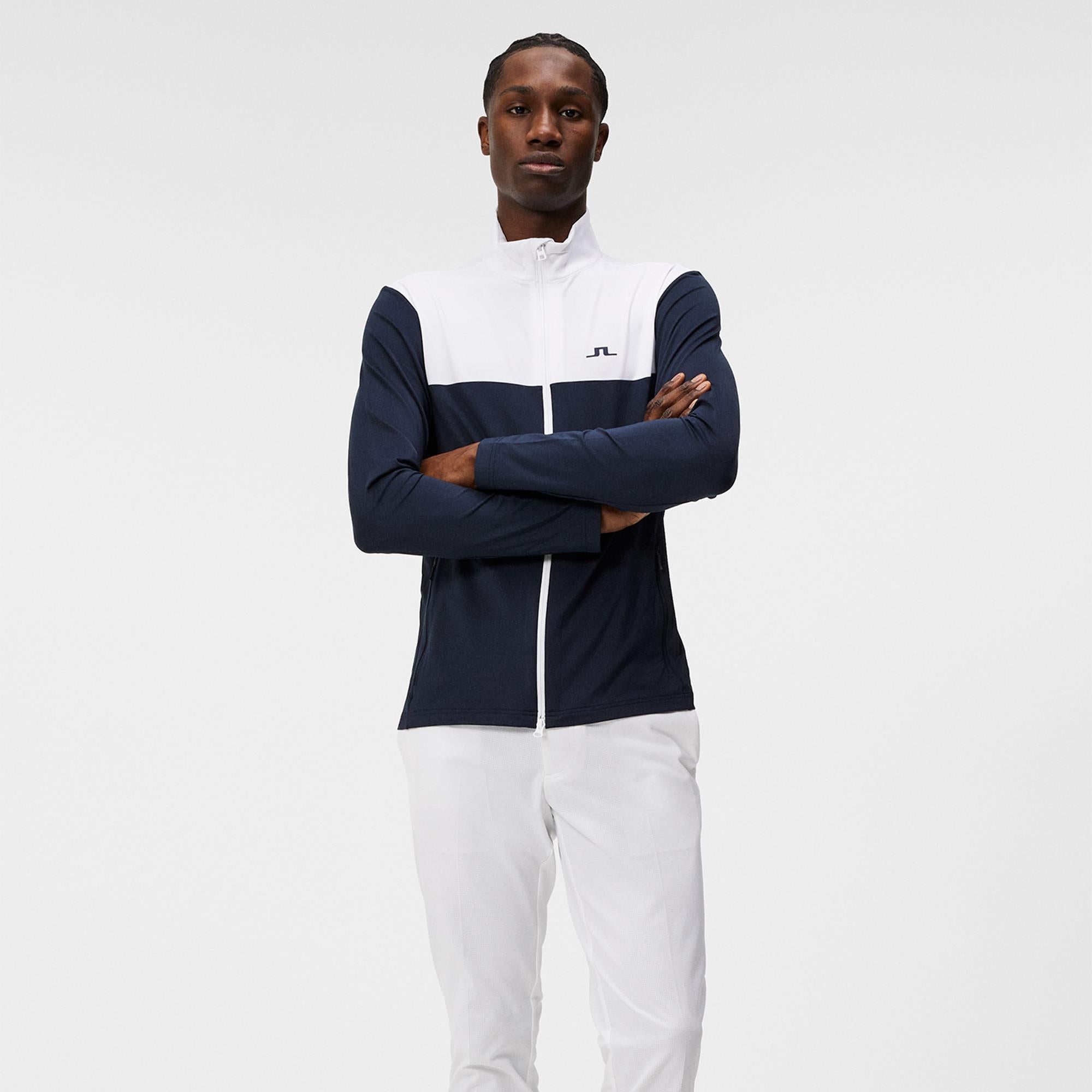 J Lindeberg Banks Mens Golf Mid Layer Navy