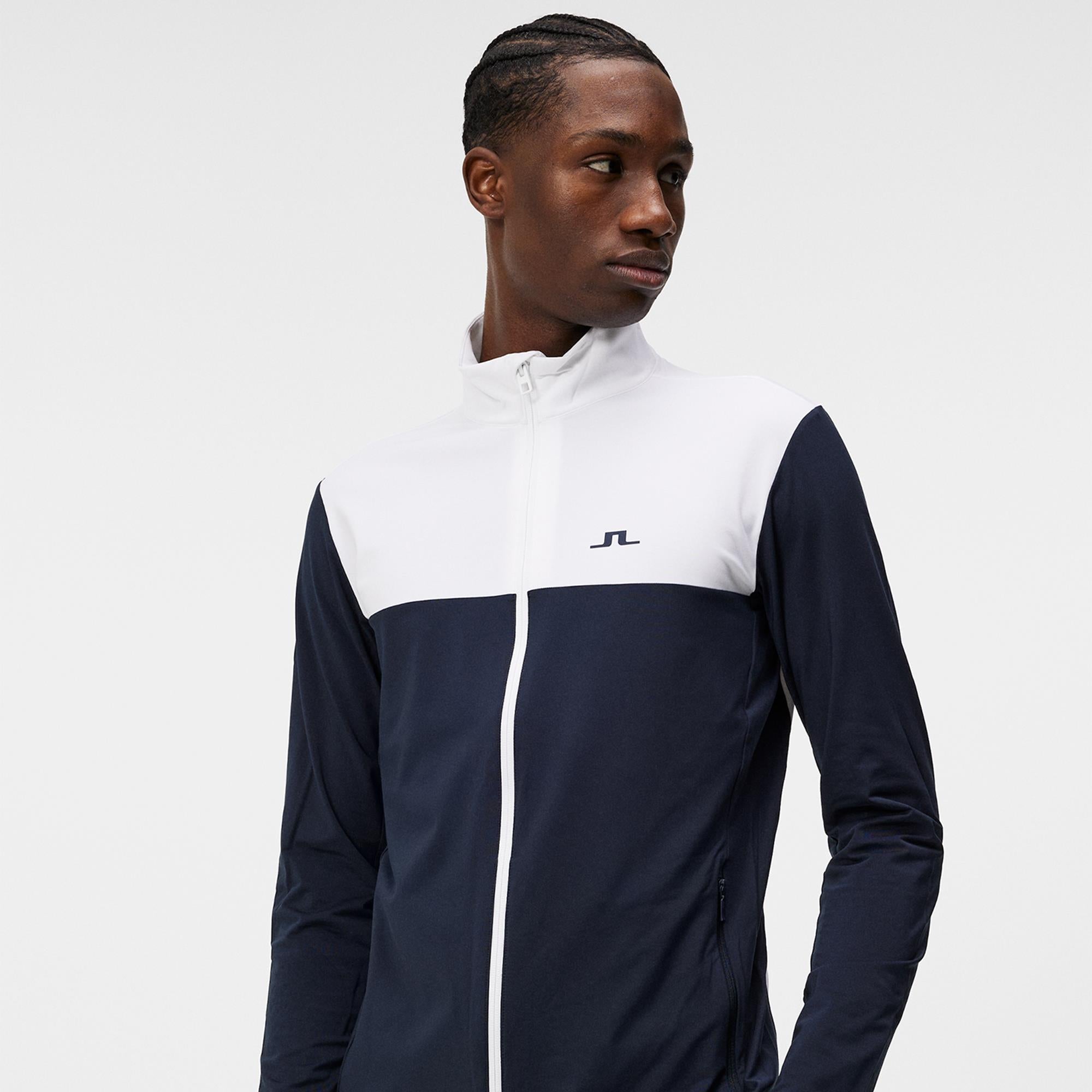 J Lindeberg Banks Mens Golf Mid Layer Navy