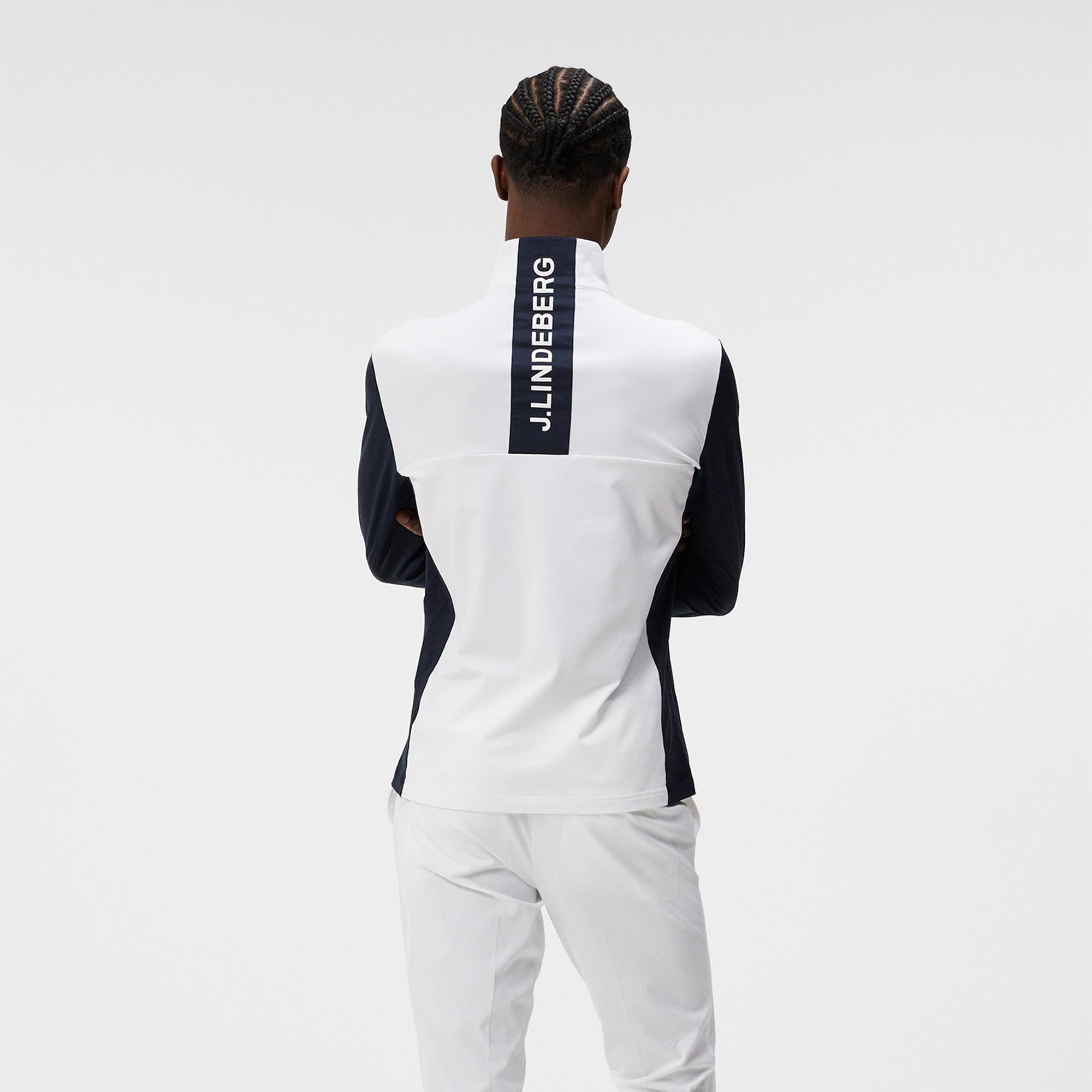 J Lindeberg Banks Mens Golf Mid Layer Navy