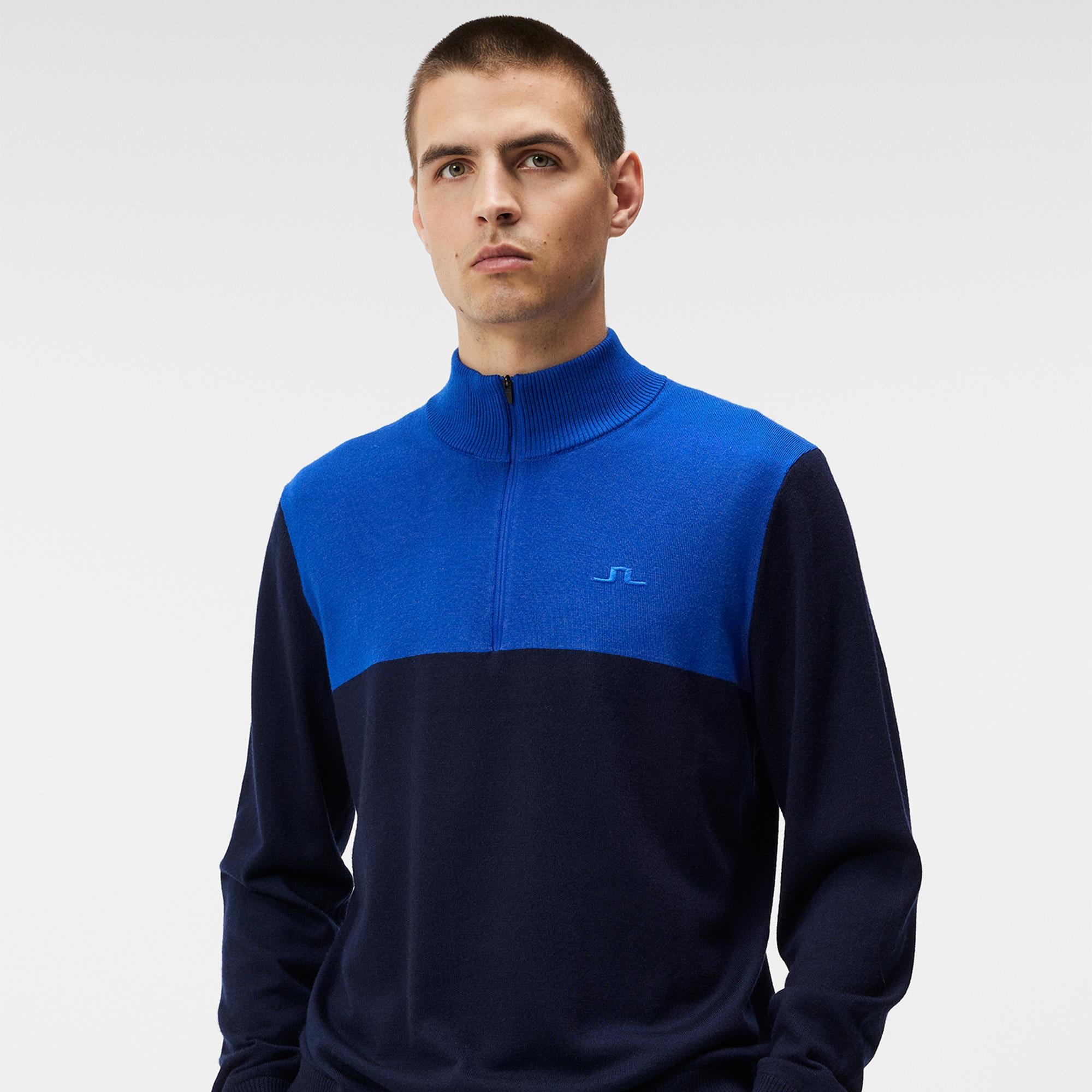 J Lindeberg Jeff Windbreaker Mens Golf Sweater Navy