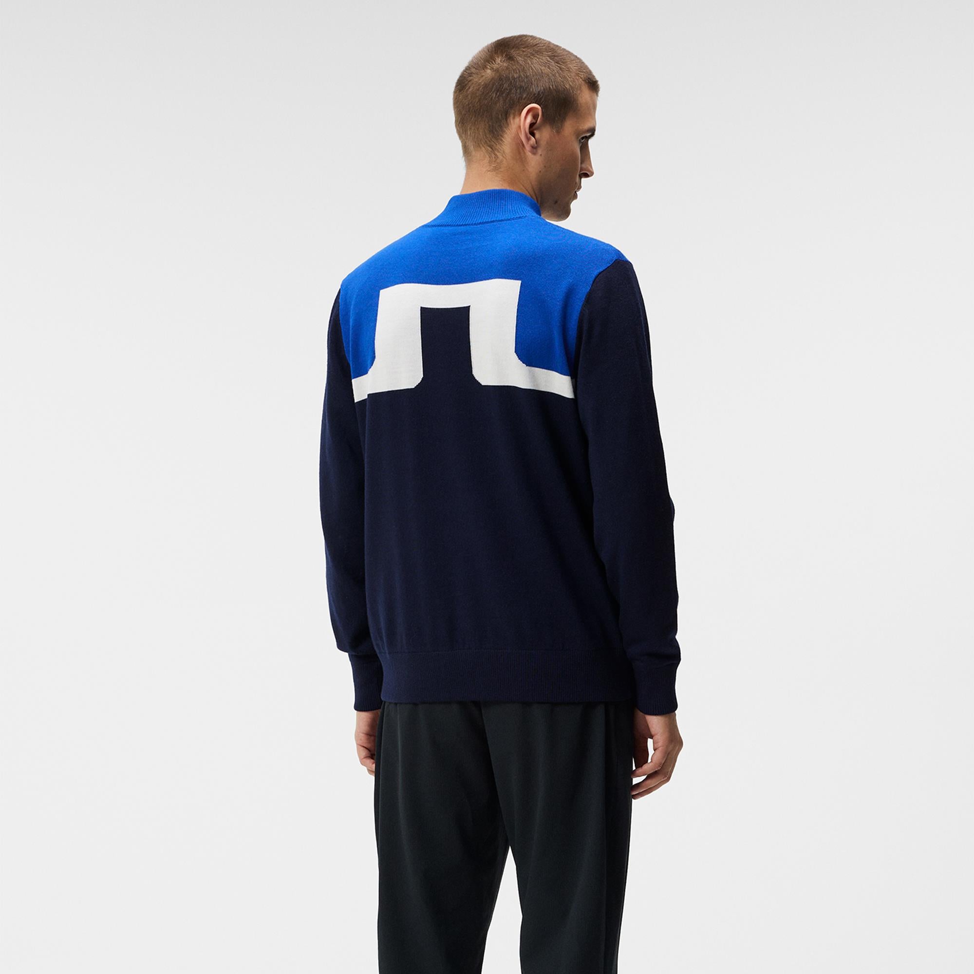 J Lindeberg Jeff Windbreaker Mens Golf Sweater Navy