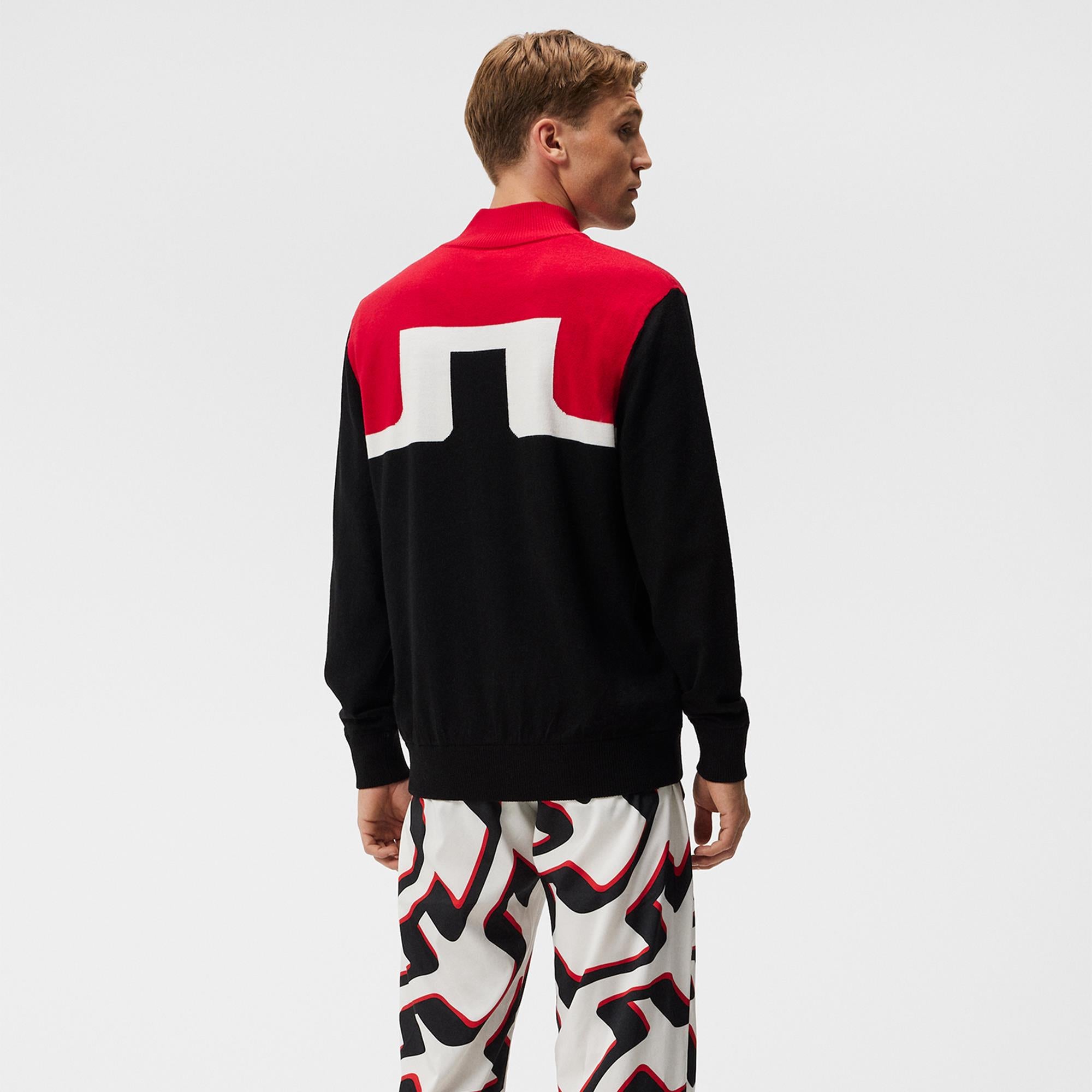 J Lindeberg Jeff Windbreaker Mens Golf Sweater Black