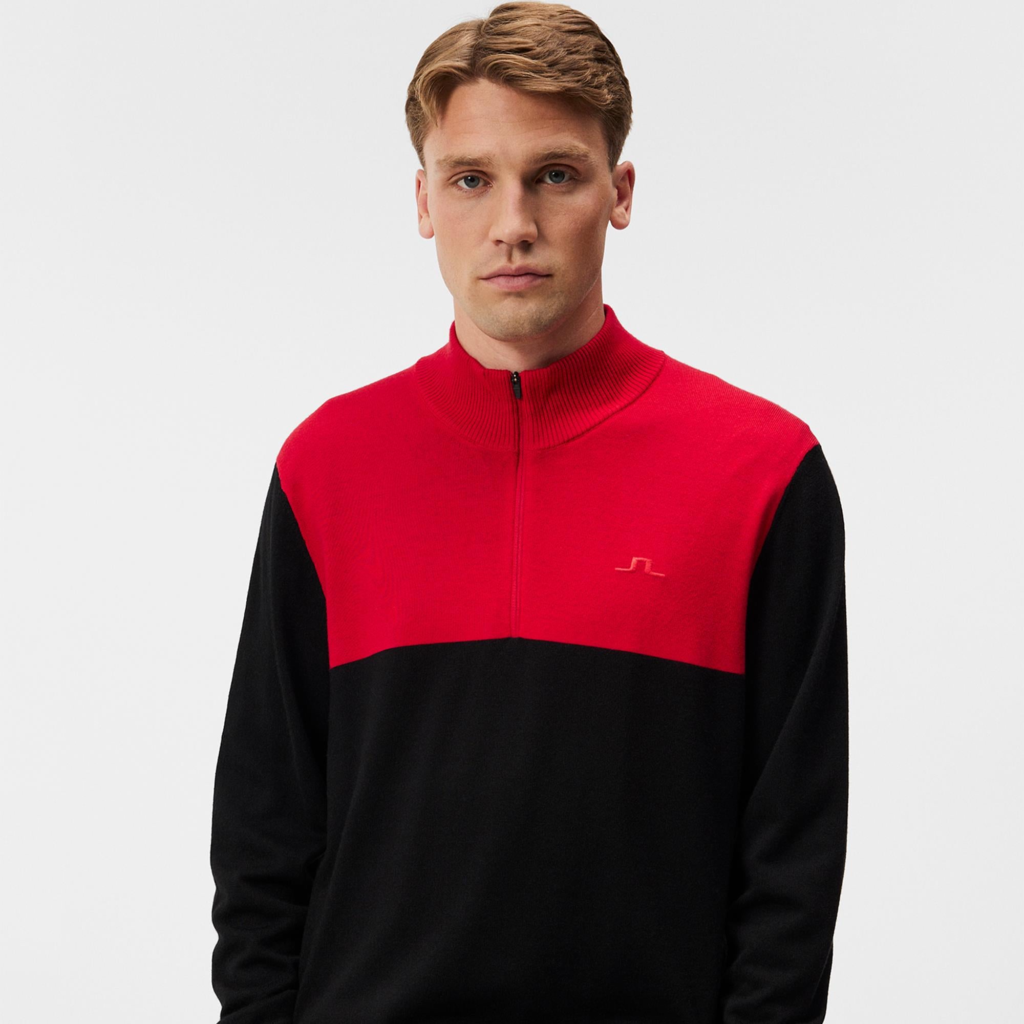 J Lindeberg Jeff Windbreaker Mens Golf Sweater Black