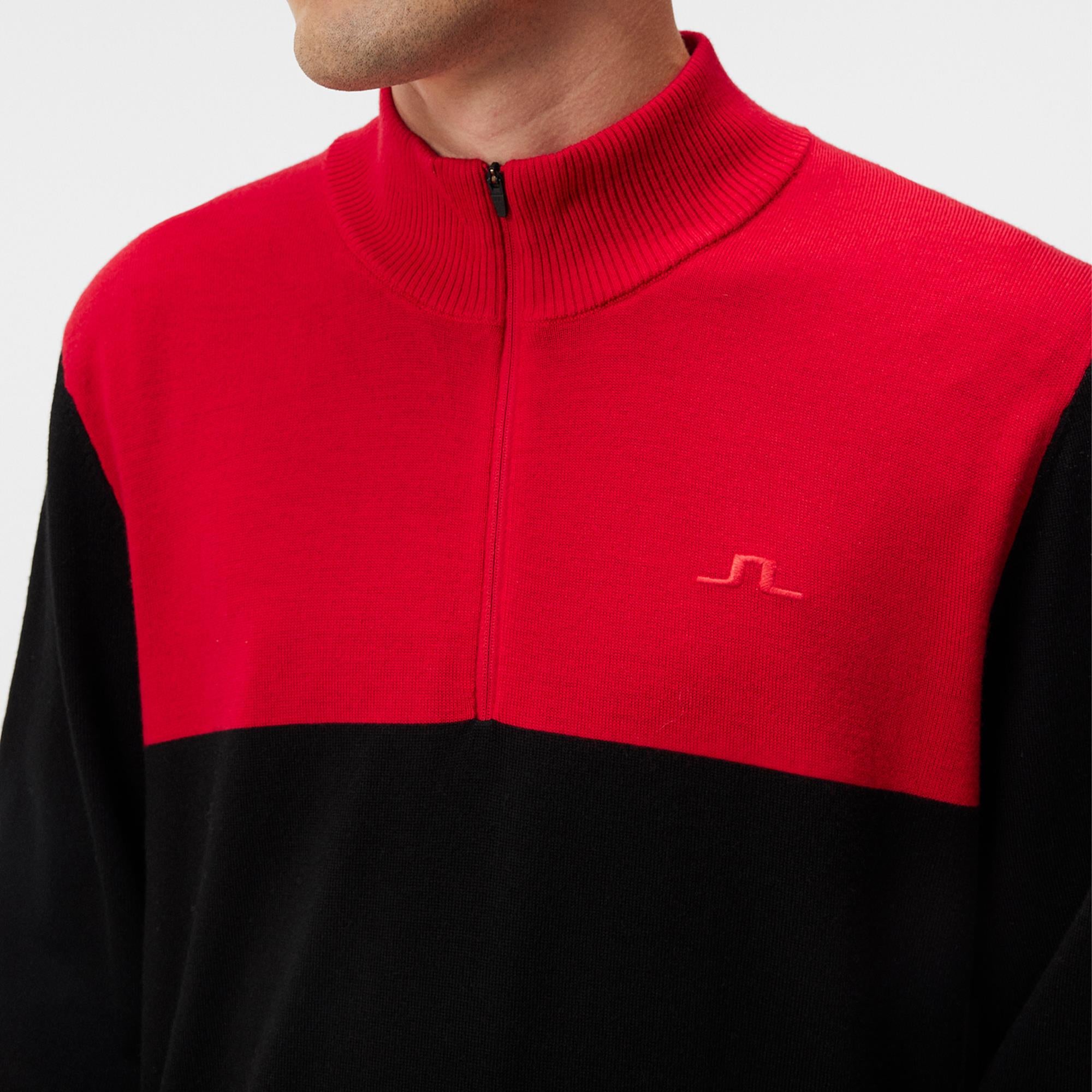 J Lindeberg Jeff Windbreaker Mens Golf Sweater Black