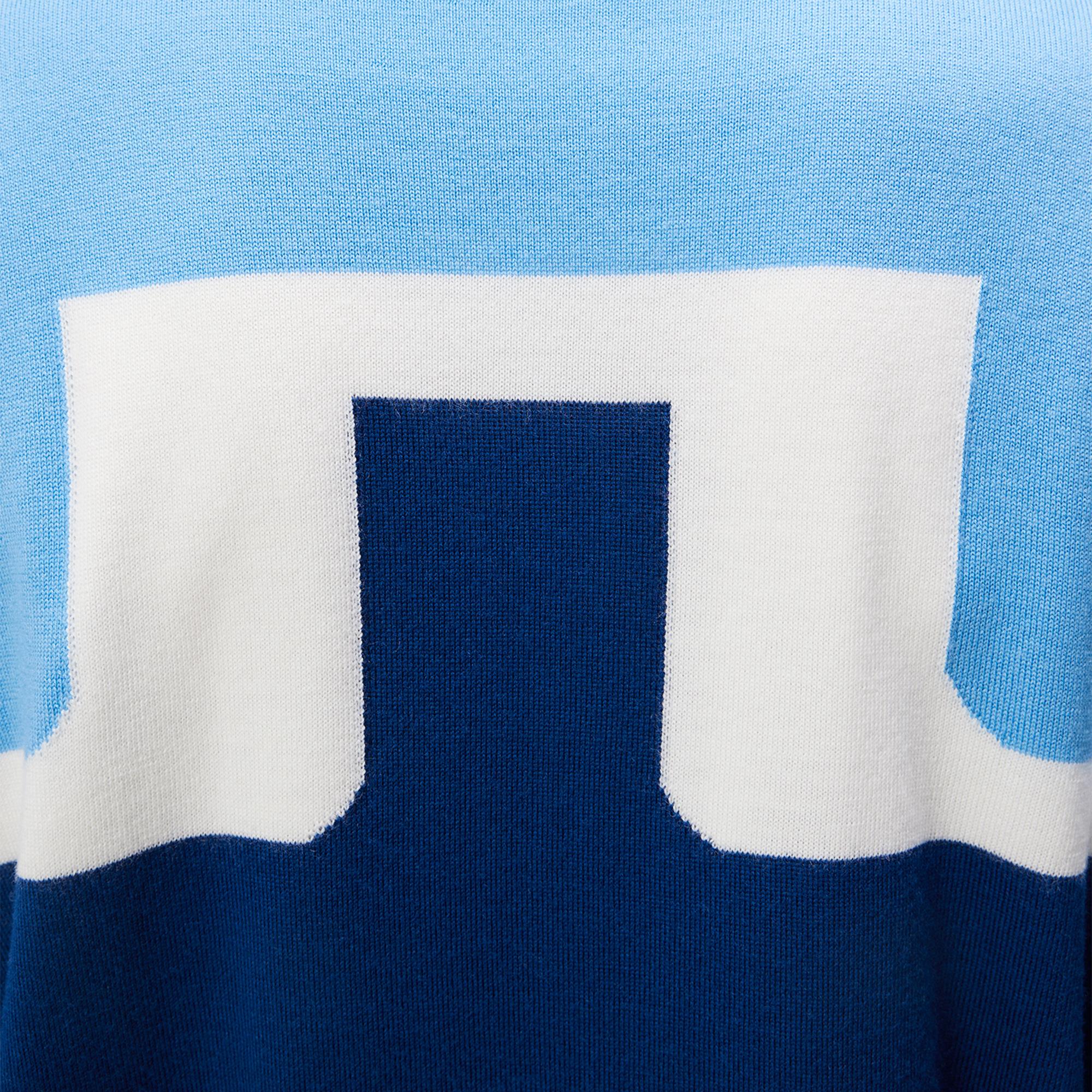 J Lindeberg Jeff Windbreaker Mens Golf Sweater Estate Blue