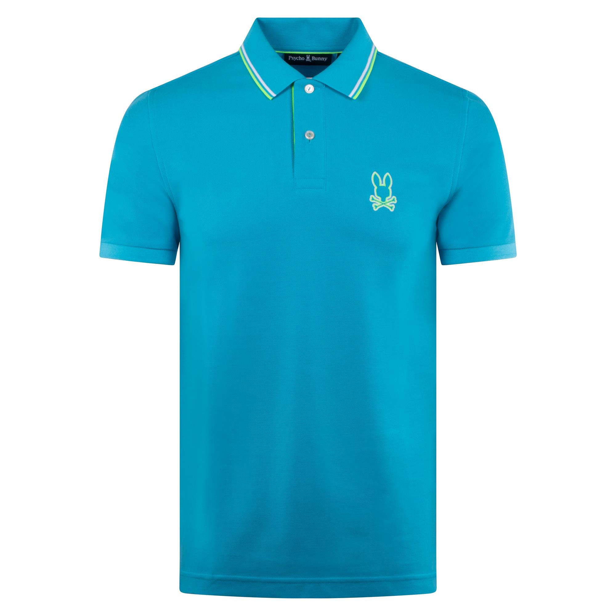 Pscyho Bunny Saratoga Pique Polo Aquarius