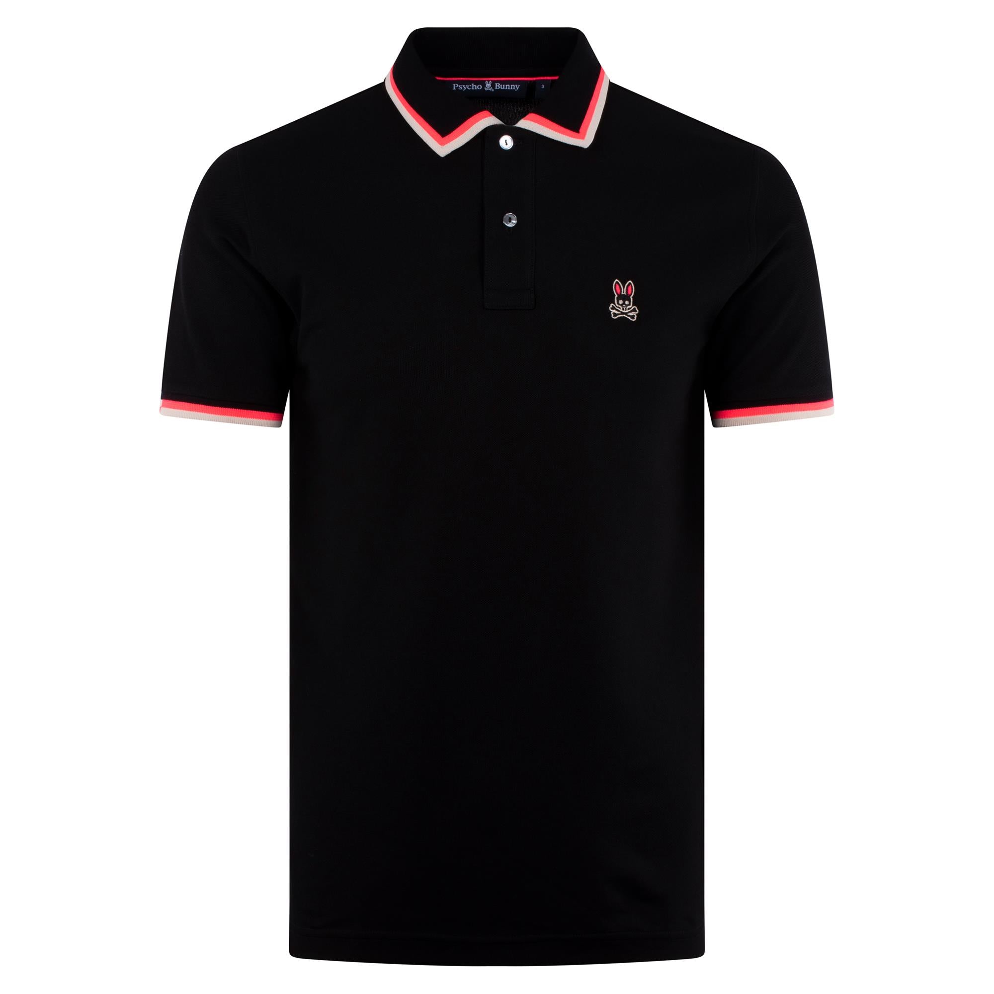 Psycho Bunny Kingsbury Pique Polo Black