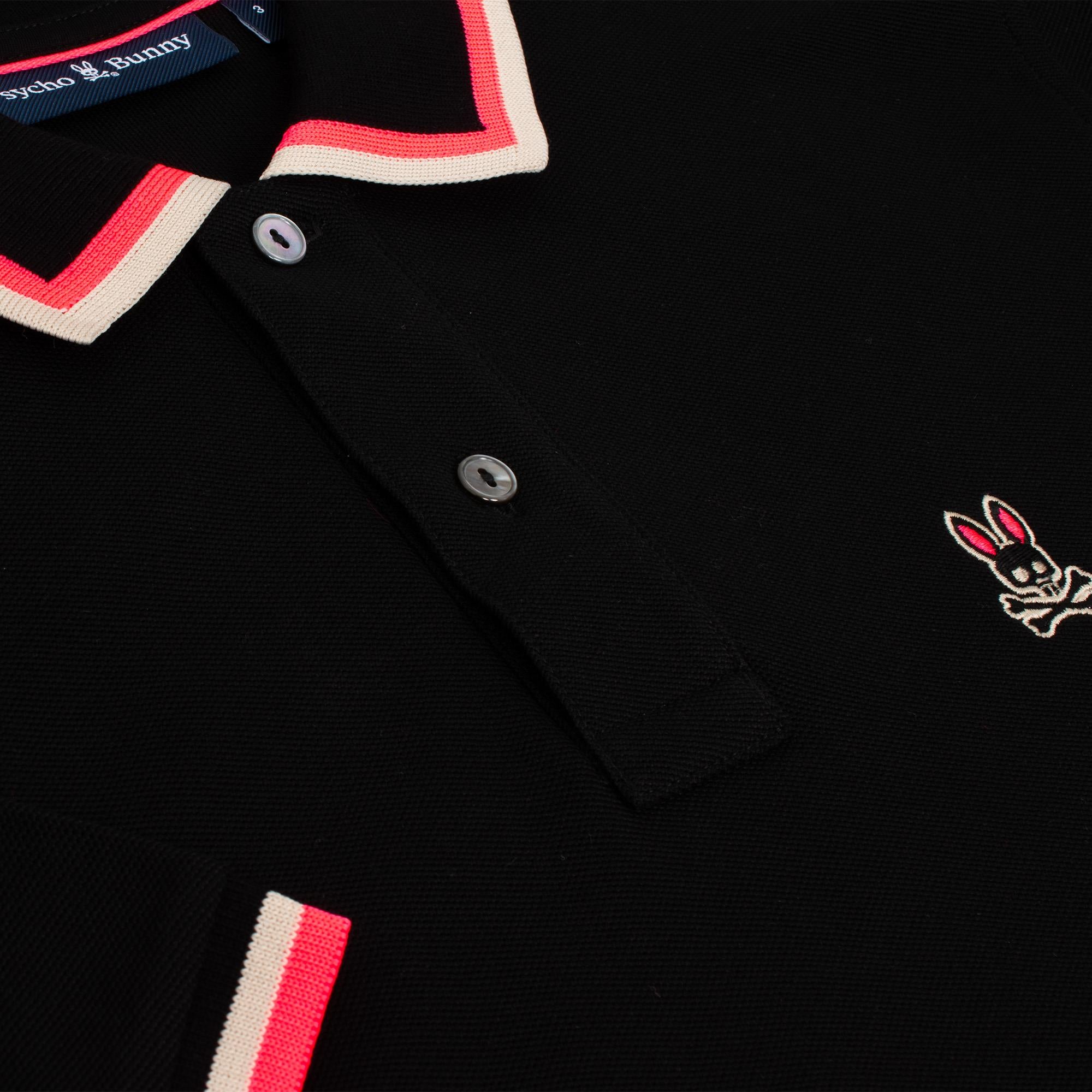Psycho Bunny Kingsbury Pique Polo Black