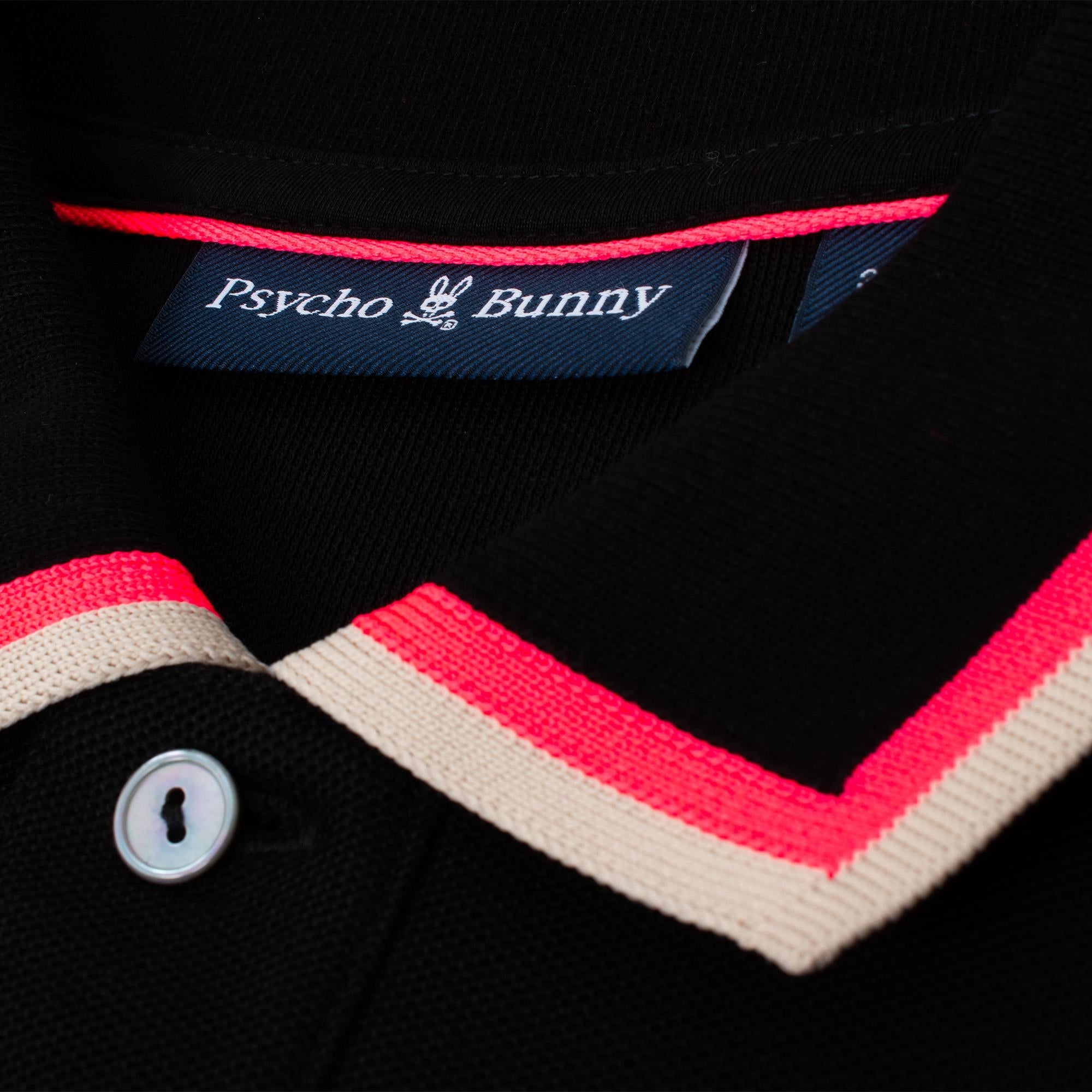 Psycho Bunny Kingsbury Pique Polo Black