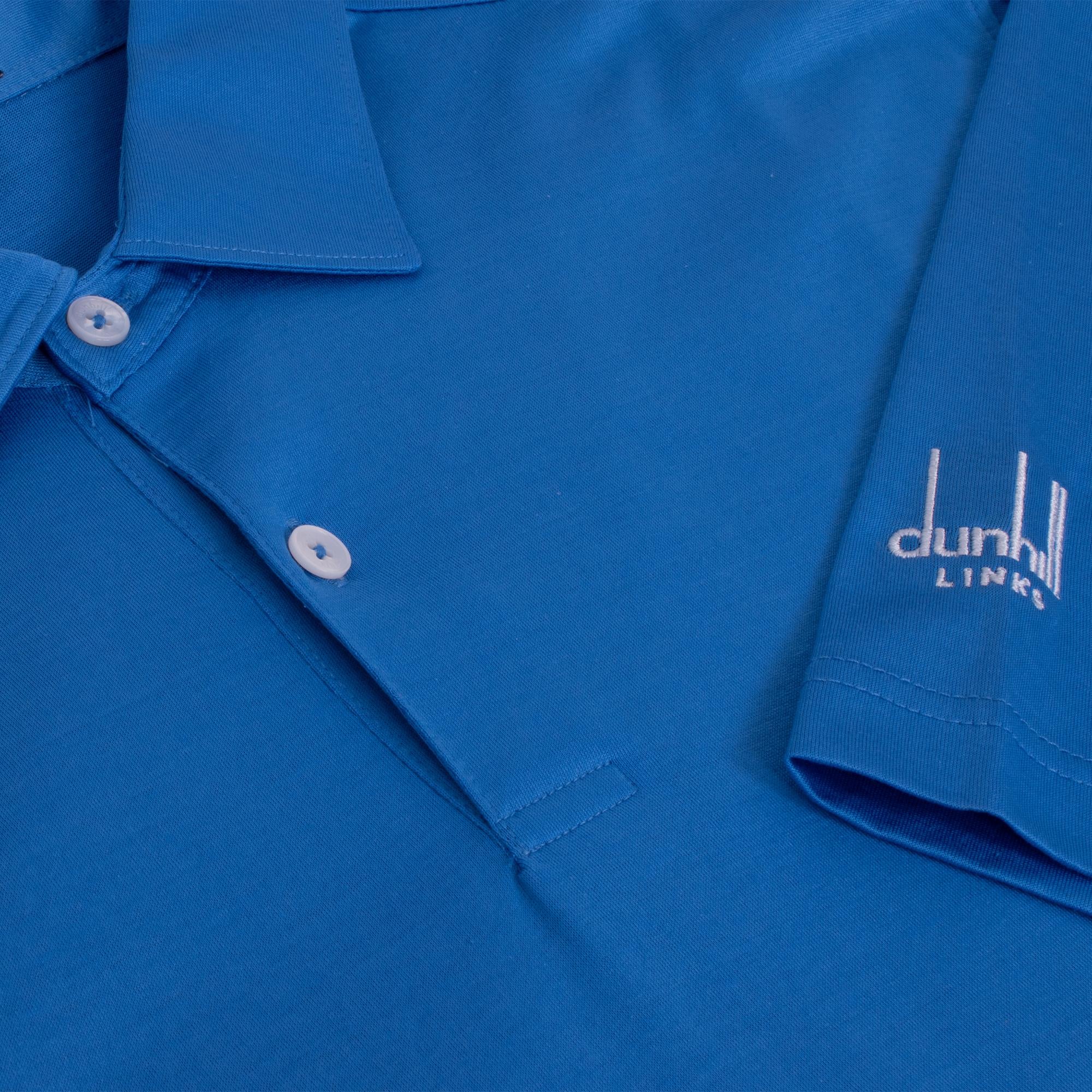 Dunhill Links Mens Golf Polo Shirt Sussex Blue