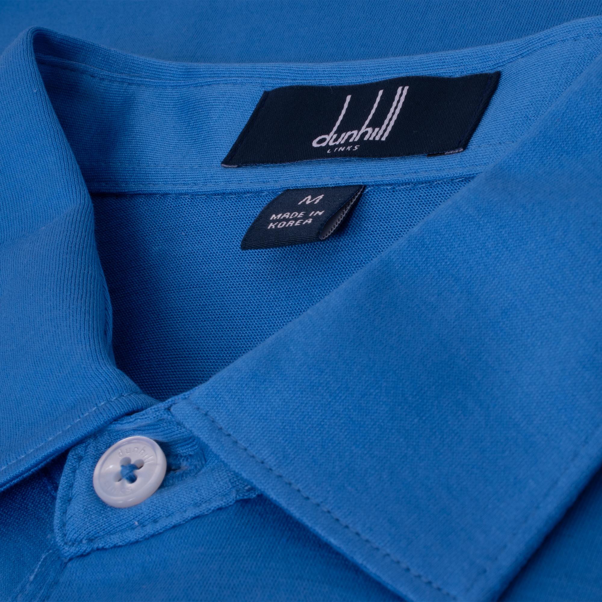 Dunhill Links Mens Golf Polo Shirt Sussex Blue