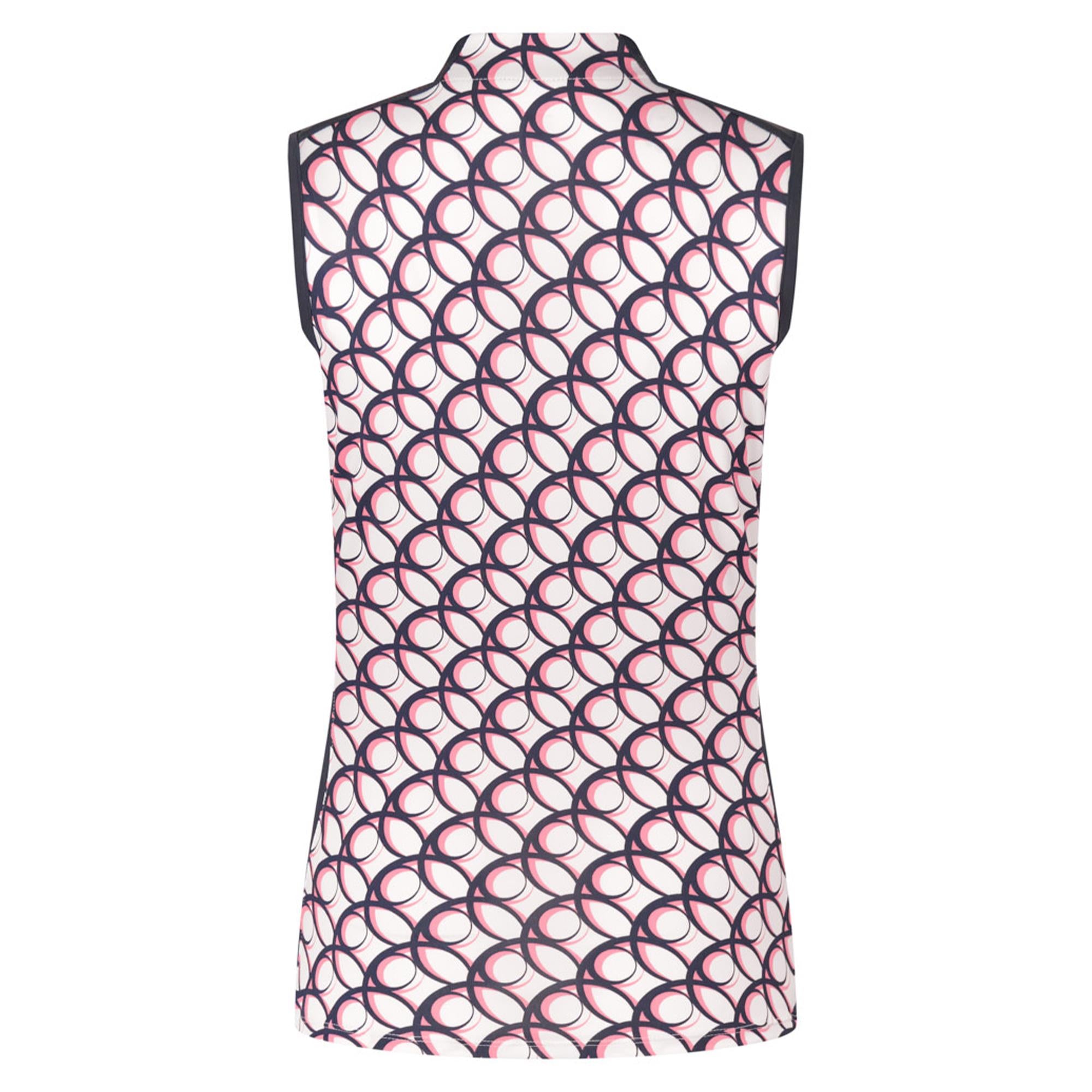 Tail Coralis Ladies Sleeveles Golf Polo Shirt Twilight Geo