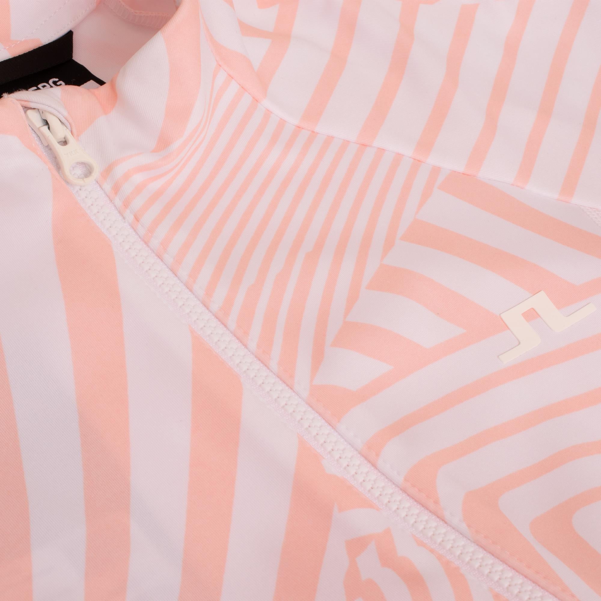 J Lindeberg June Print Ladies Golf Mid Layer Dazzle Wave Rose