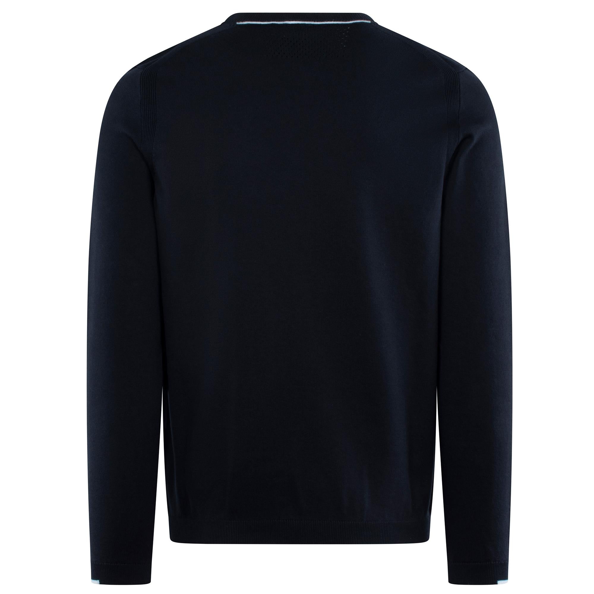 Boss Ever-X Cotton Blend Crew Neck Sweater Navy