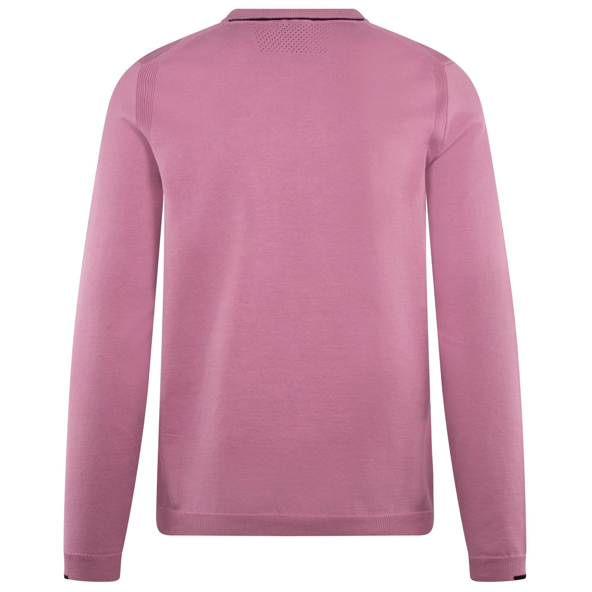 Boss Ever-X Cotton Blend Crew Neck Sweater Light Purple