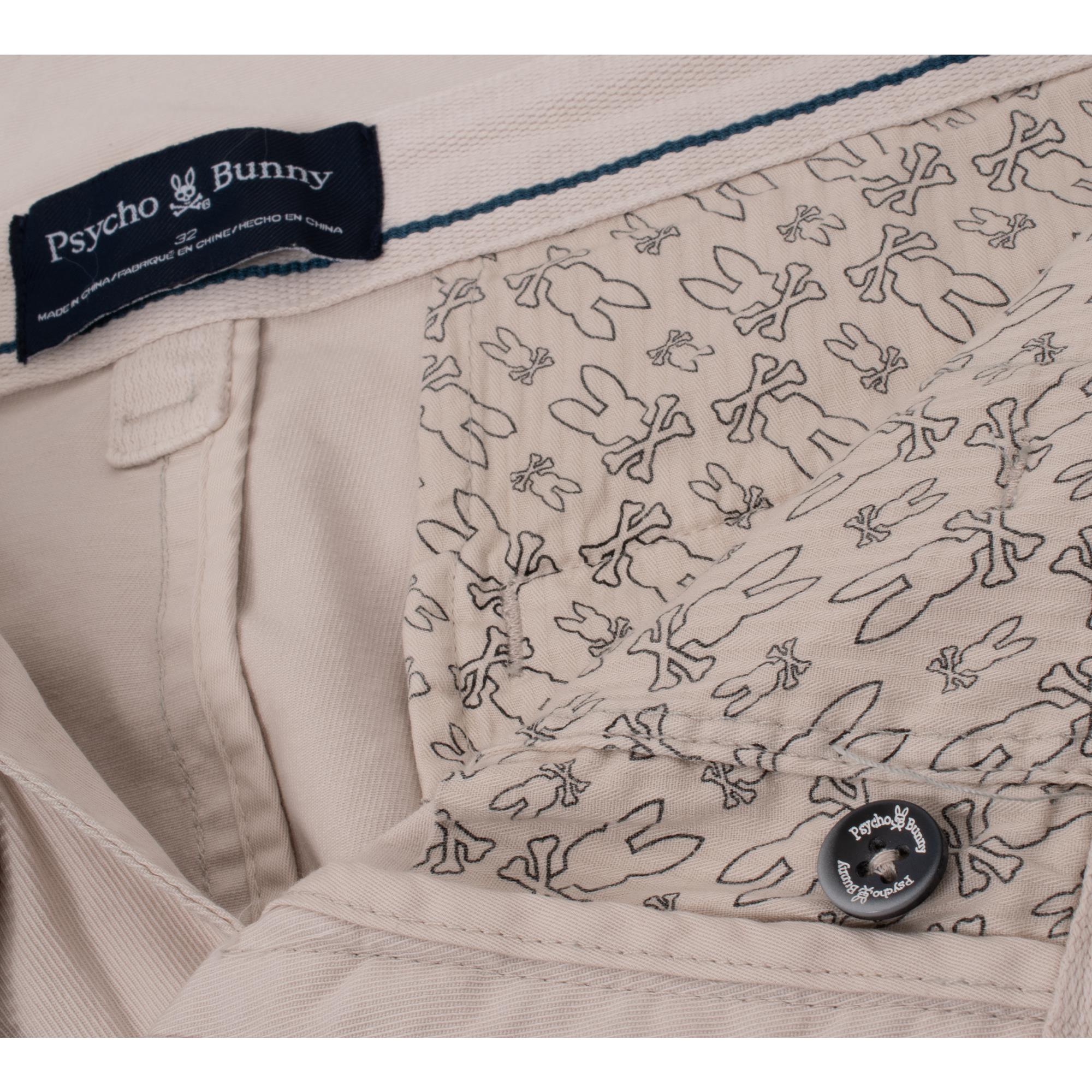 Psycho Bunny Diego Chino Shorts Natural Linen