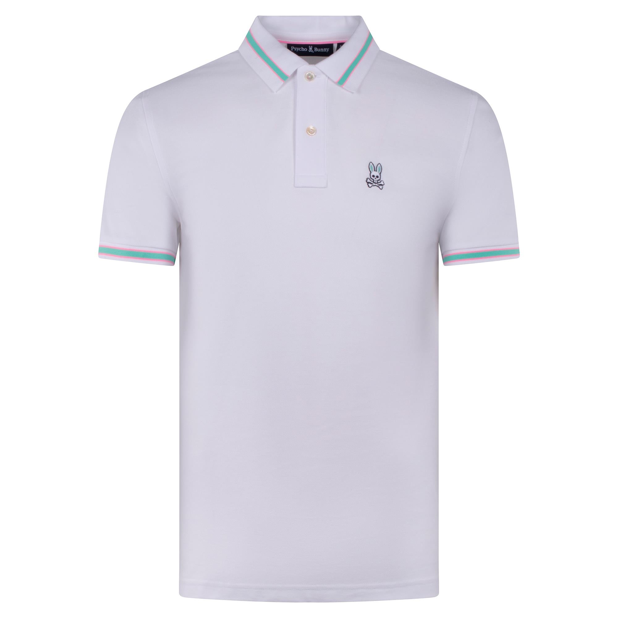 Psycho Bunny Irving Pique Polo Shirt White
