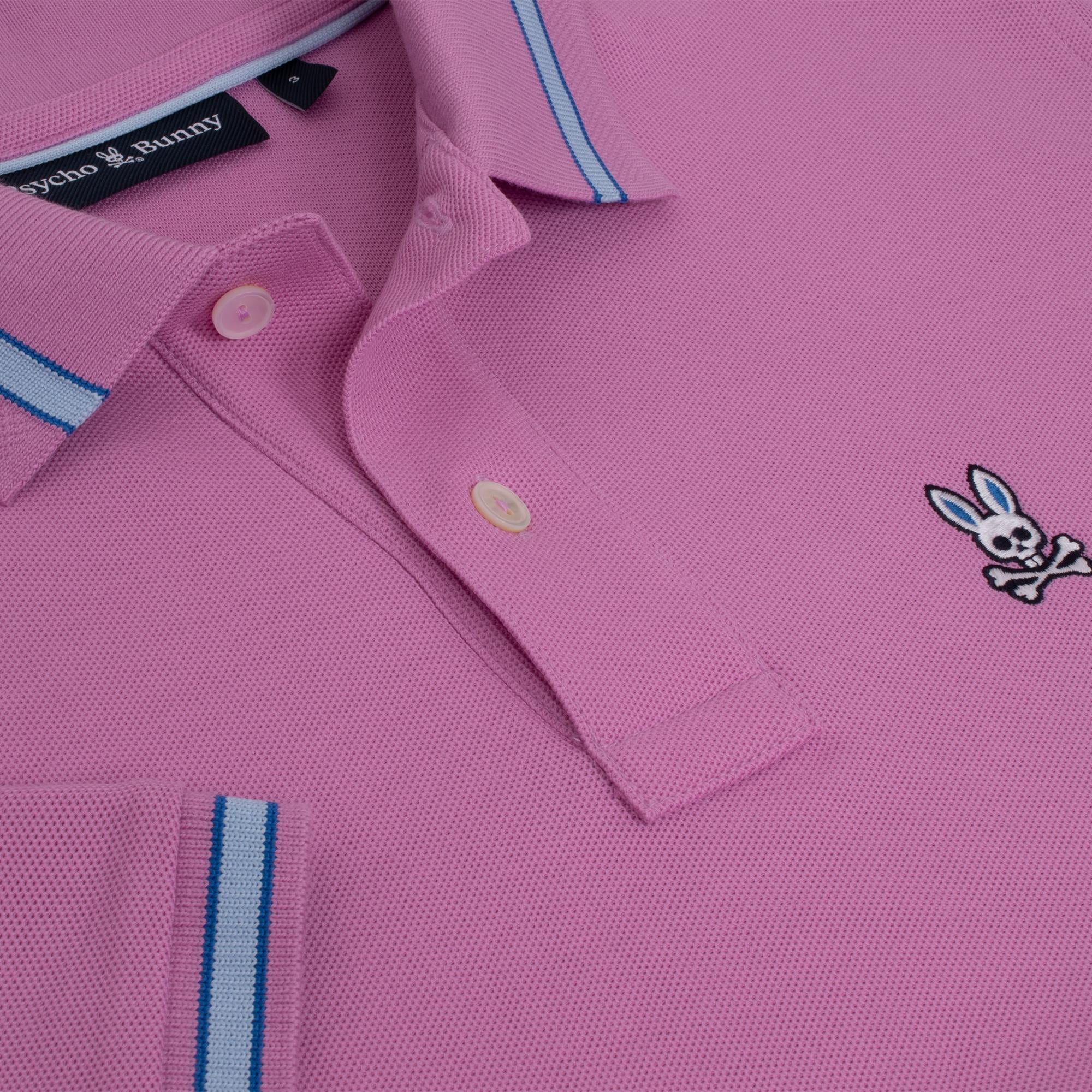 Psycho Bunny Irving Pique Polo Shirt Violet