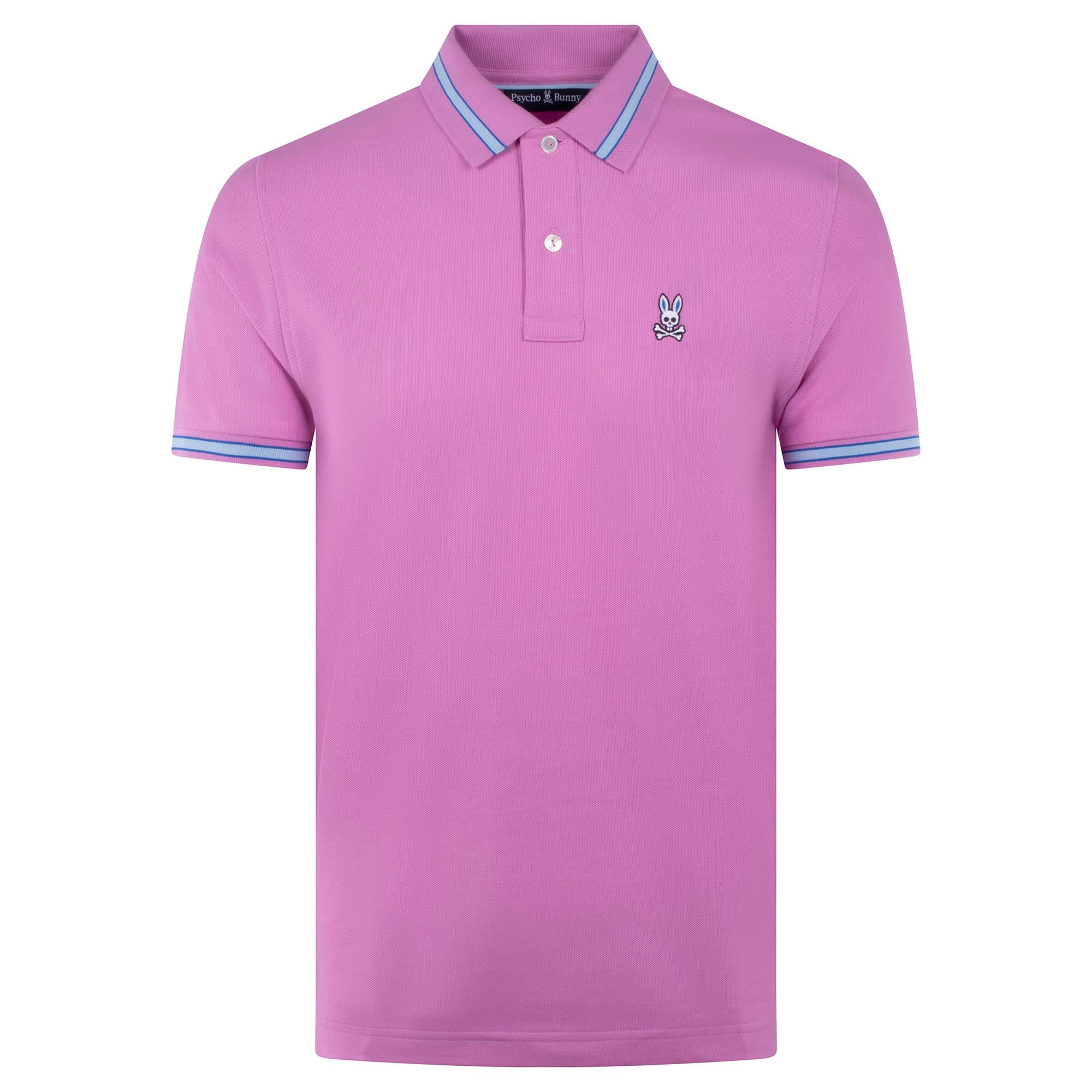 Psycho Bunny Irving Pique Polo Shirt Violet