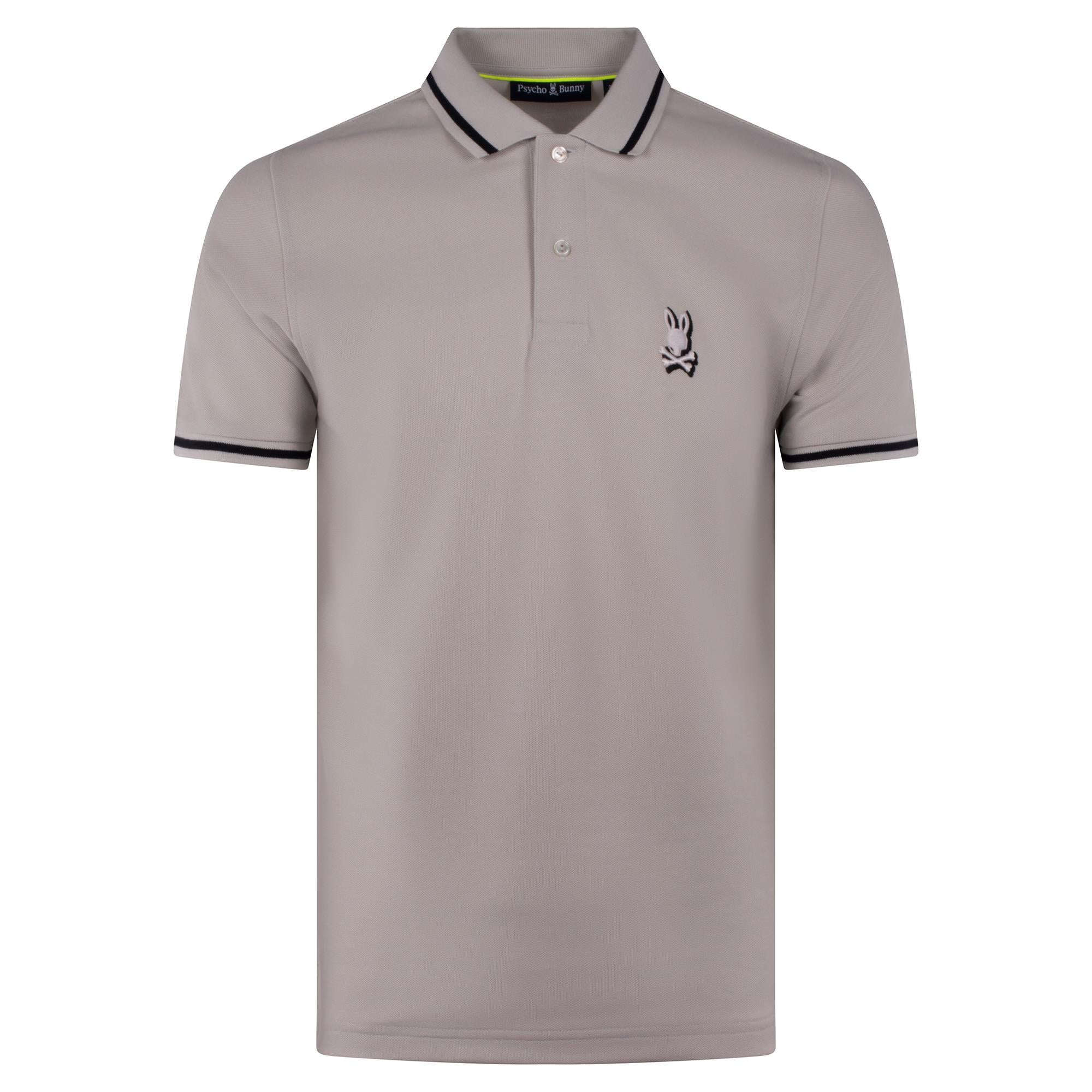 Psycho Bunny Groves Pique Polo Shirt Pearl
